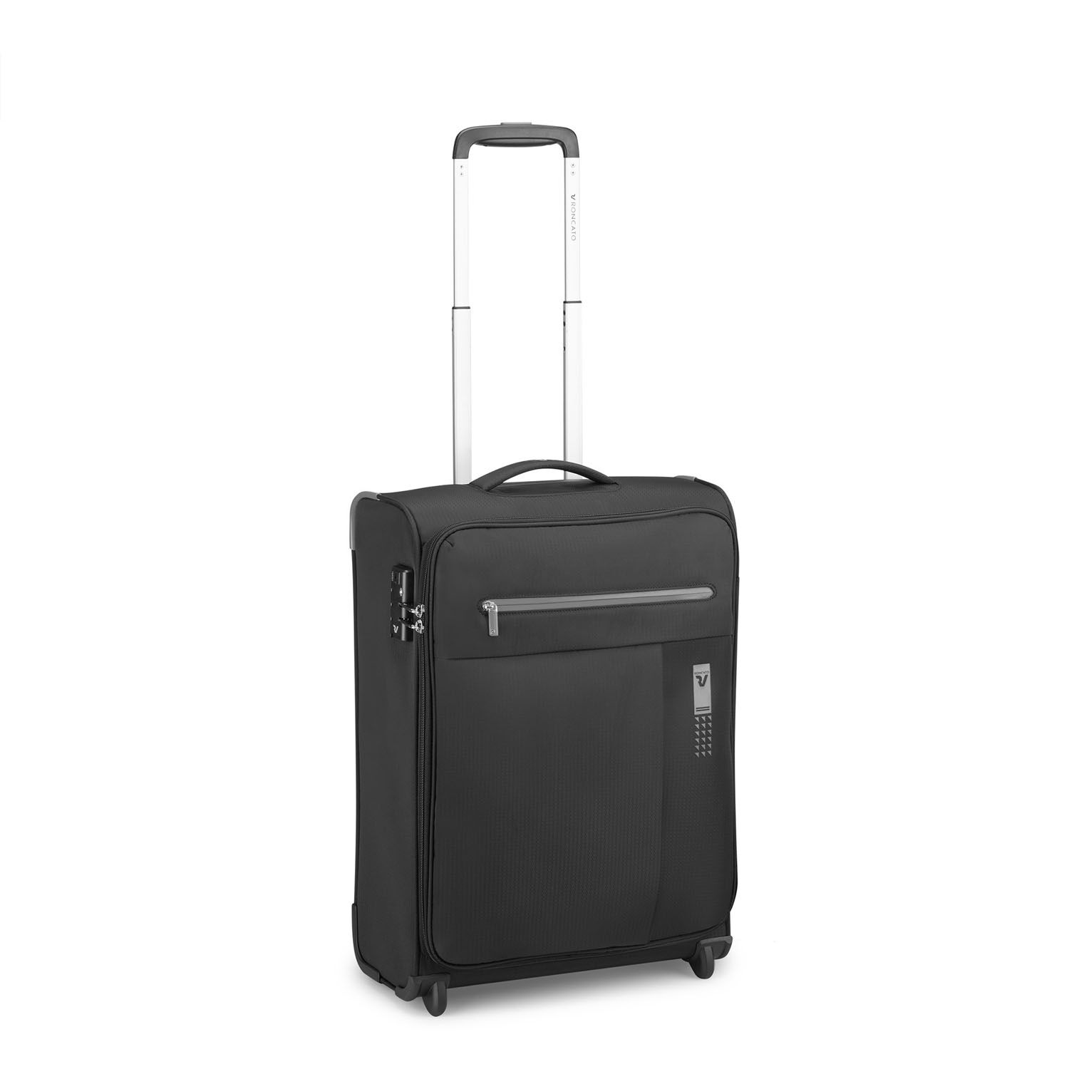 Roncato Lite Soft Handgepäck Carry-On Trolley 2-Rollen Black