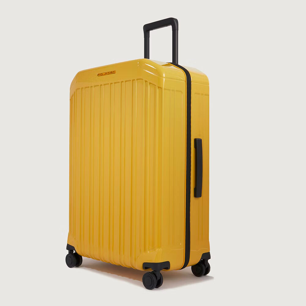 Piquadro PQ-Light 4-Rollen Trolley Koffer 75cm; glänzend Gelb