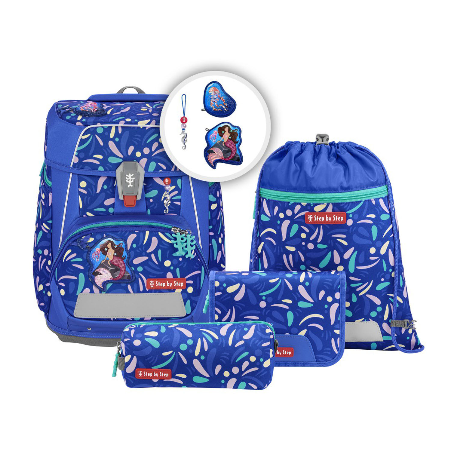 Step by Step SPACE 5-teiliges Schulranzen-Set Mermaid Elara