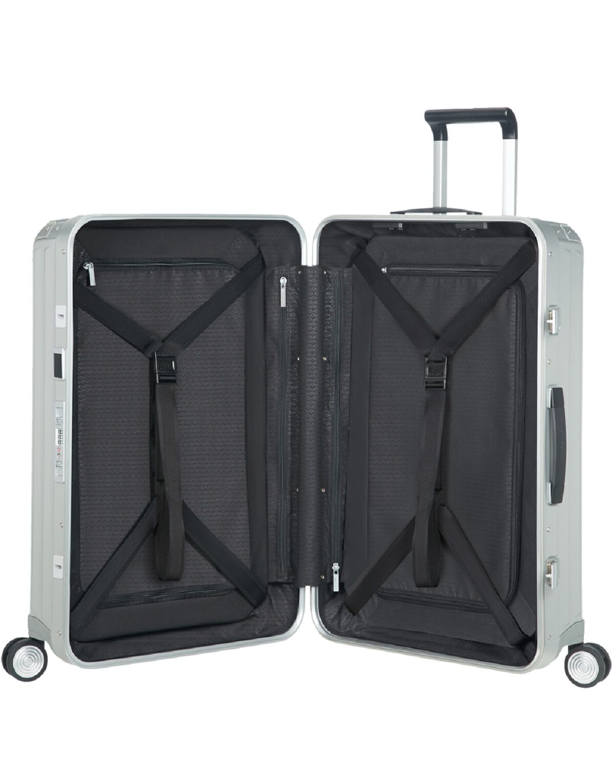 Samsonite Lite-Box Alu Season Trolley mit 4 Rollen 76cm Aluminium