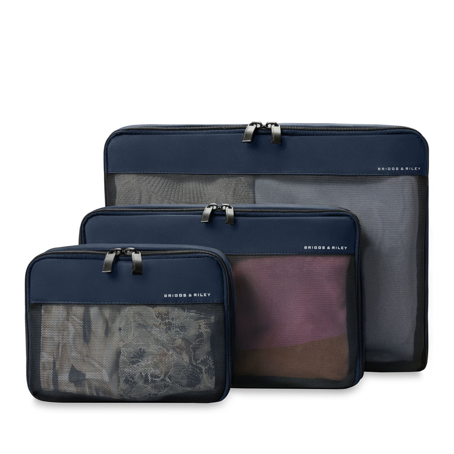 Briggs & Riley Travel Essentials Check In Packing Cube 3-teilige Set Navy