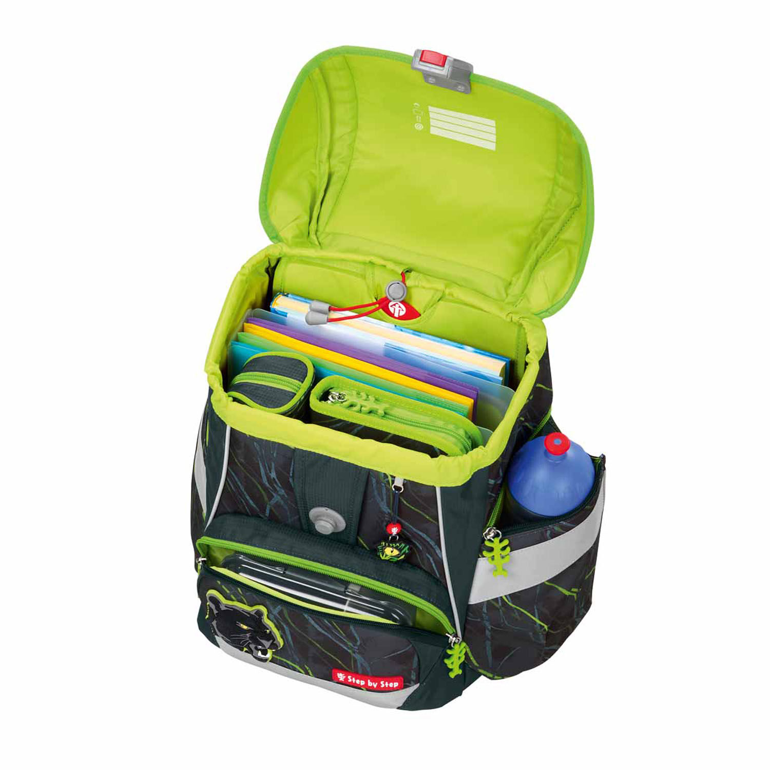 Step by Step 2IN1 PLUS Schulranzen-Set, 6-teilig Danger Cat Chiko