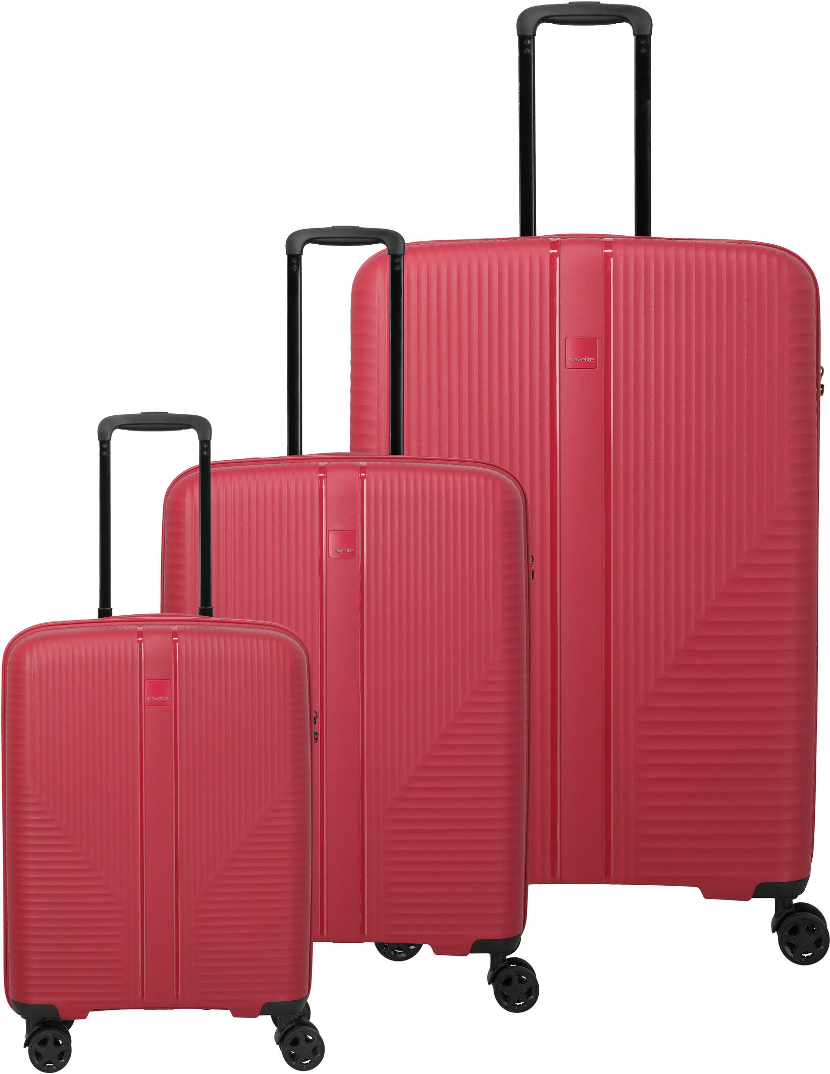 Travelite AIR STRIPE 3-tlg. Kofferset L / M erw. / S Red
