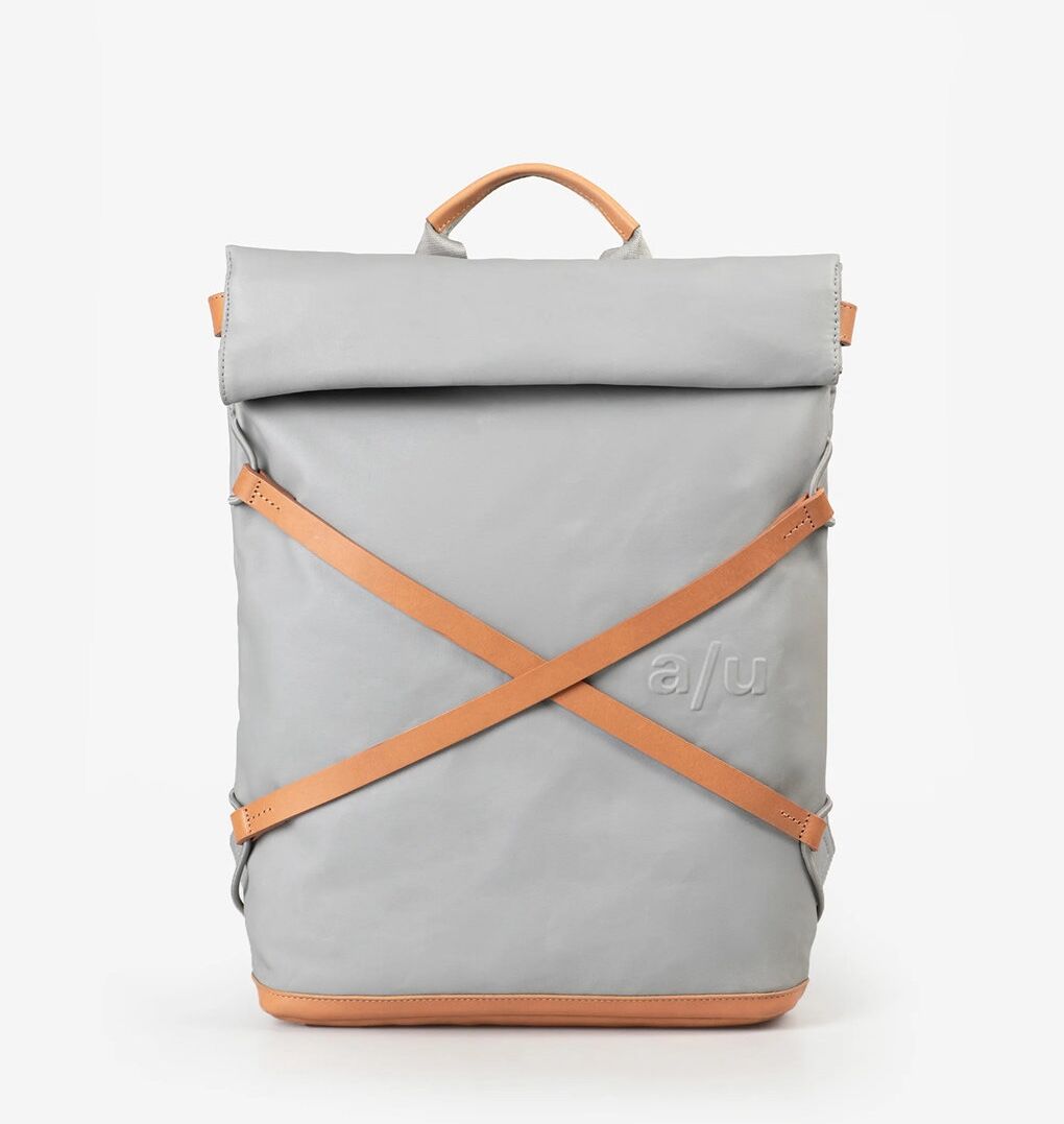 aunts &amp; uncles Japan Yokohama Rolltop Rucksack mit 13" Notebookfach circular grey