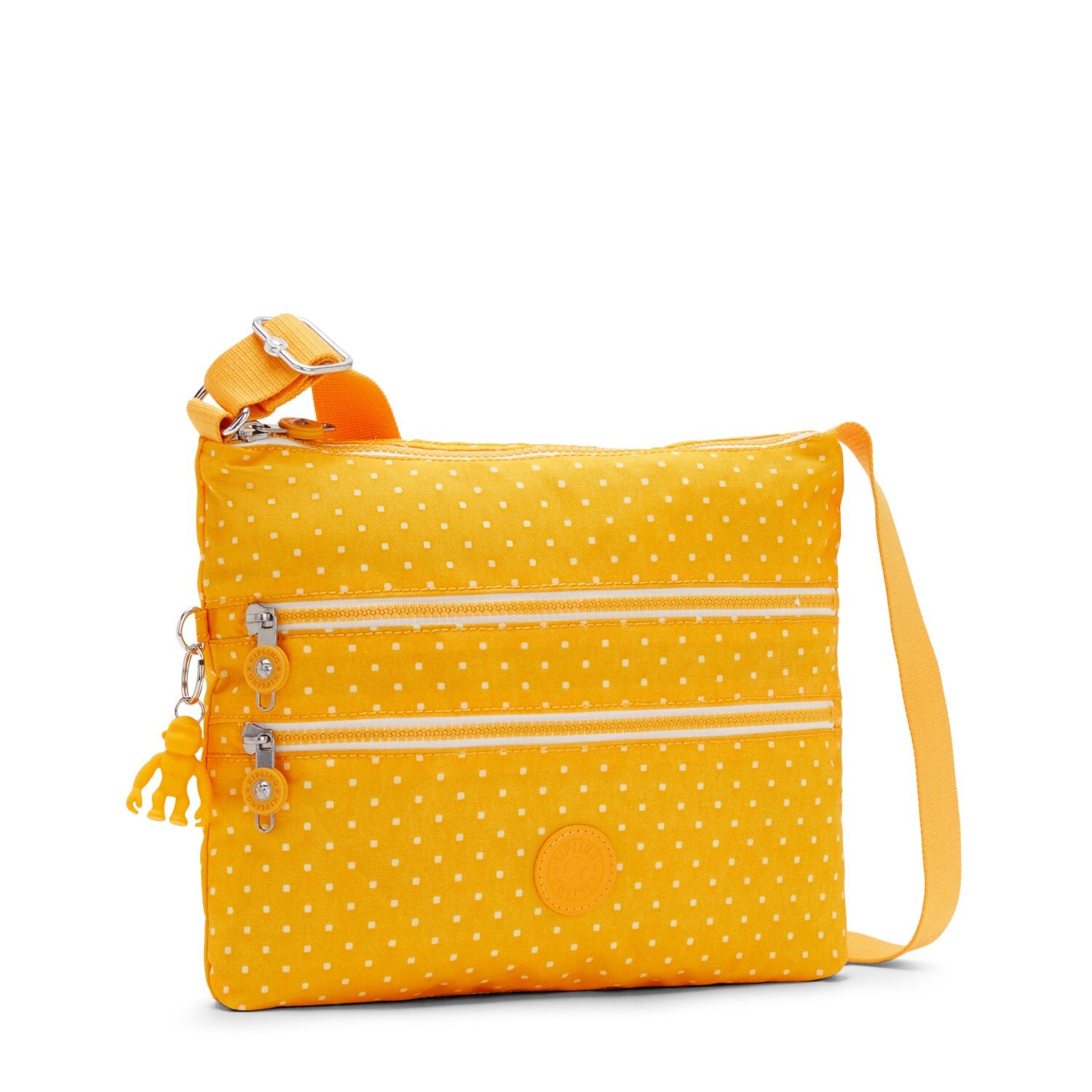 Kipling ALVAR Mittelgroße Schultertasche Soft Dot Yellow Kipling ALVAR Mittelgroße Schultertasche Soft Dot Yellow