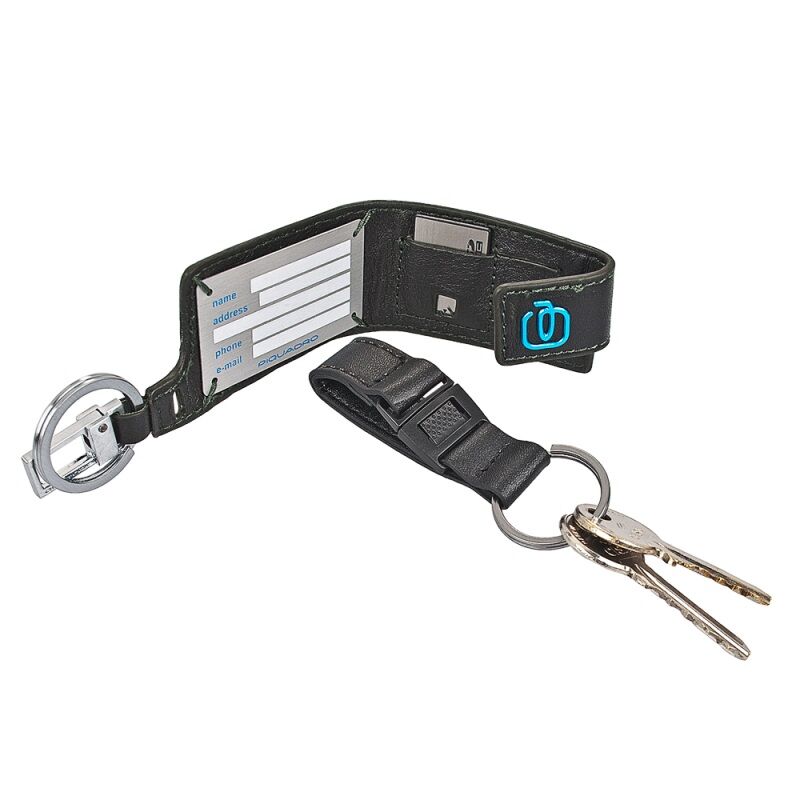 Piquadro Link Erweiterbare Laptoptasche schmal dark brown