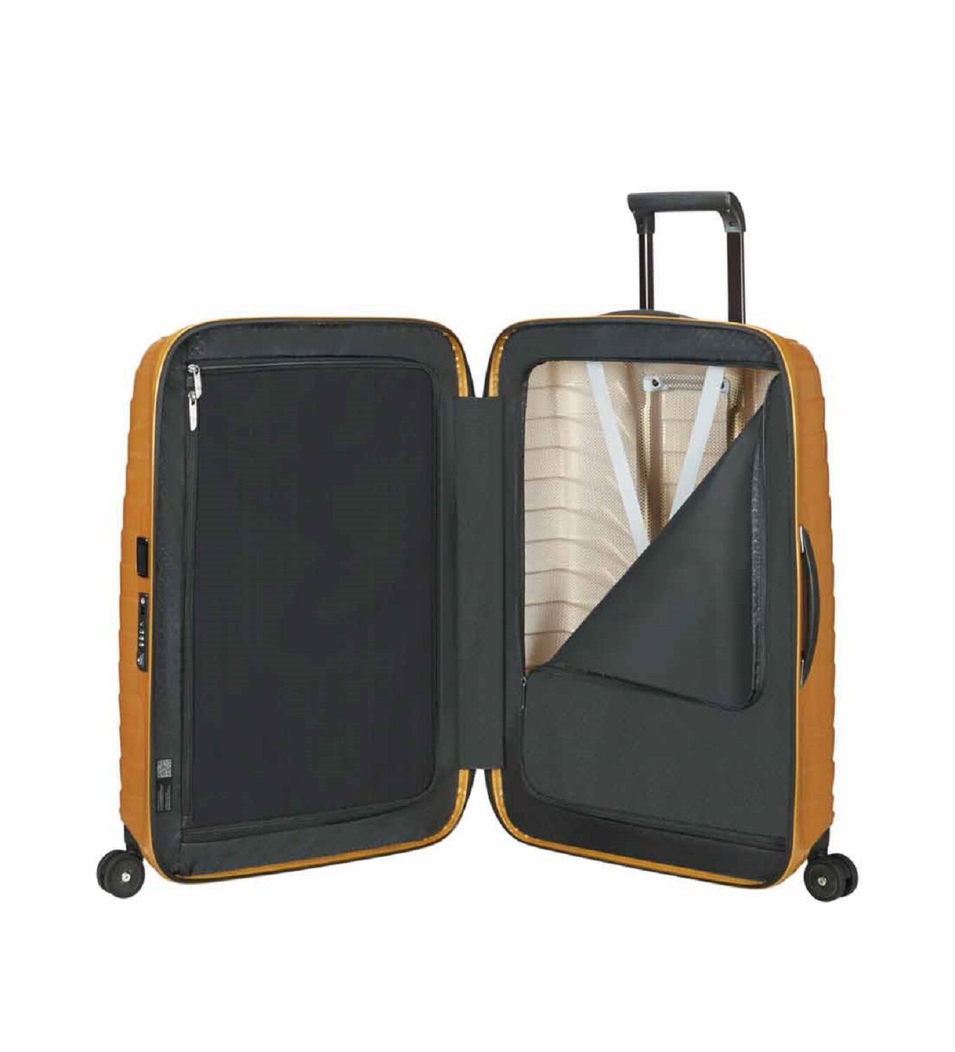 Samsonite Proxis Trolley mit 4 Rollen 69cm + GRATIS HOTELGUTSCHEIN Honey Gold
