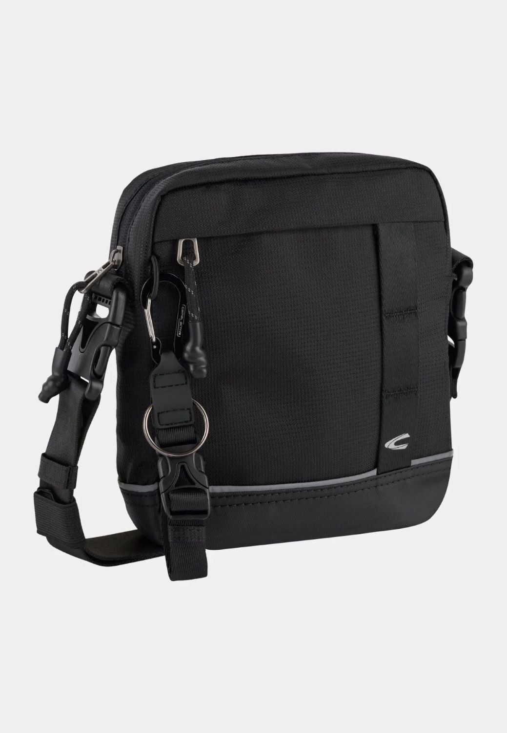 Camel Active CONNECT Umhängetasche mit abnehmbarem Schulterriemen, schwarz