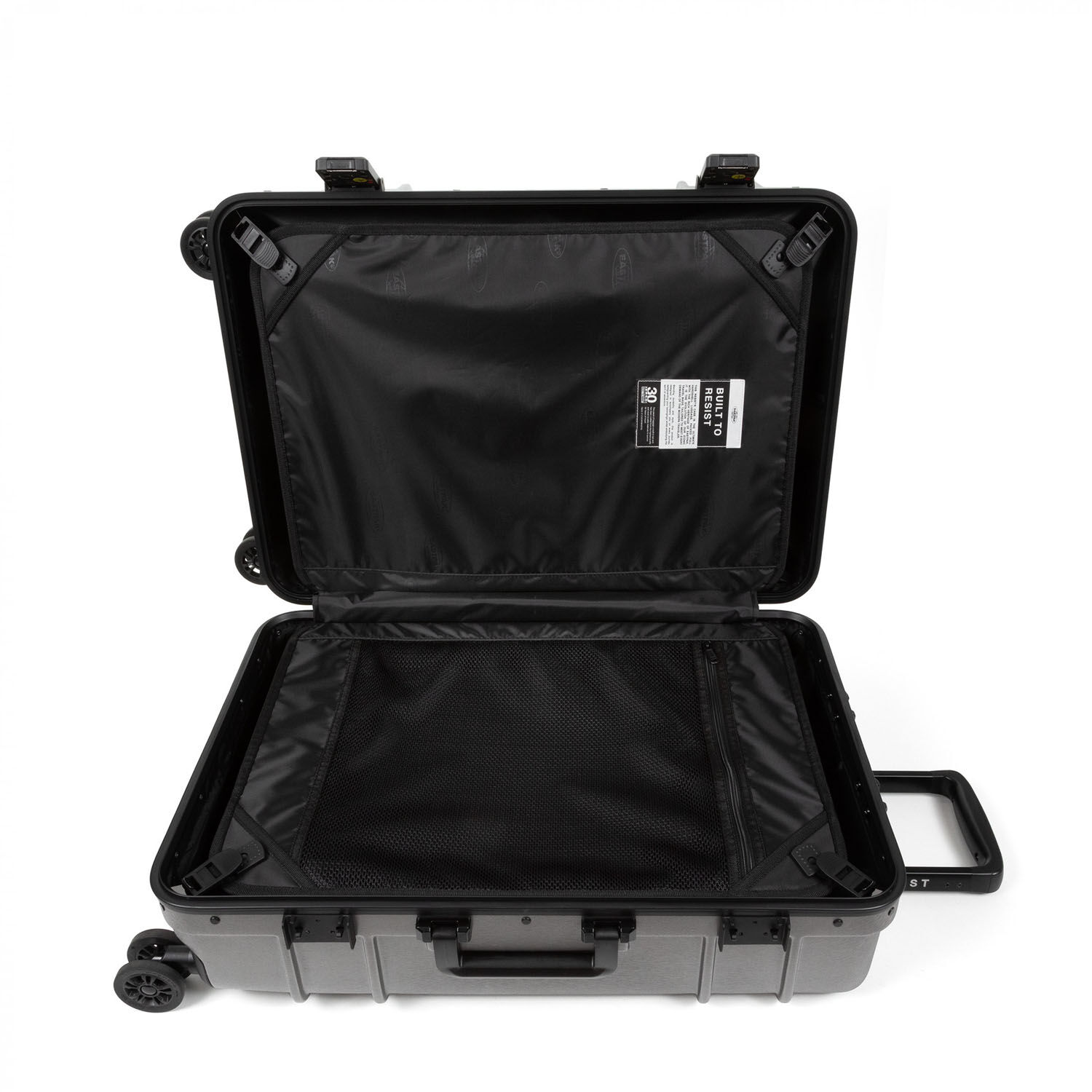 Eastpak RESIST'R CASE L Robuster Hartschalen-Trolley Brushed Metal