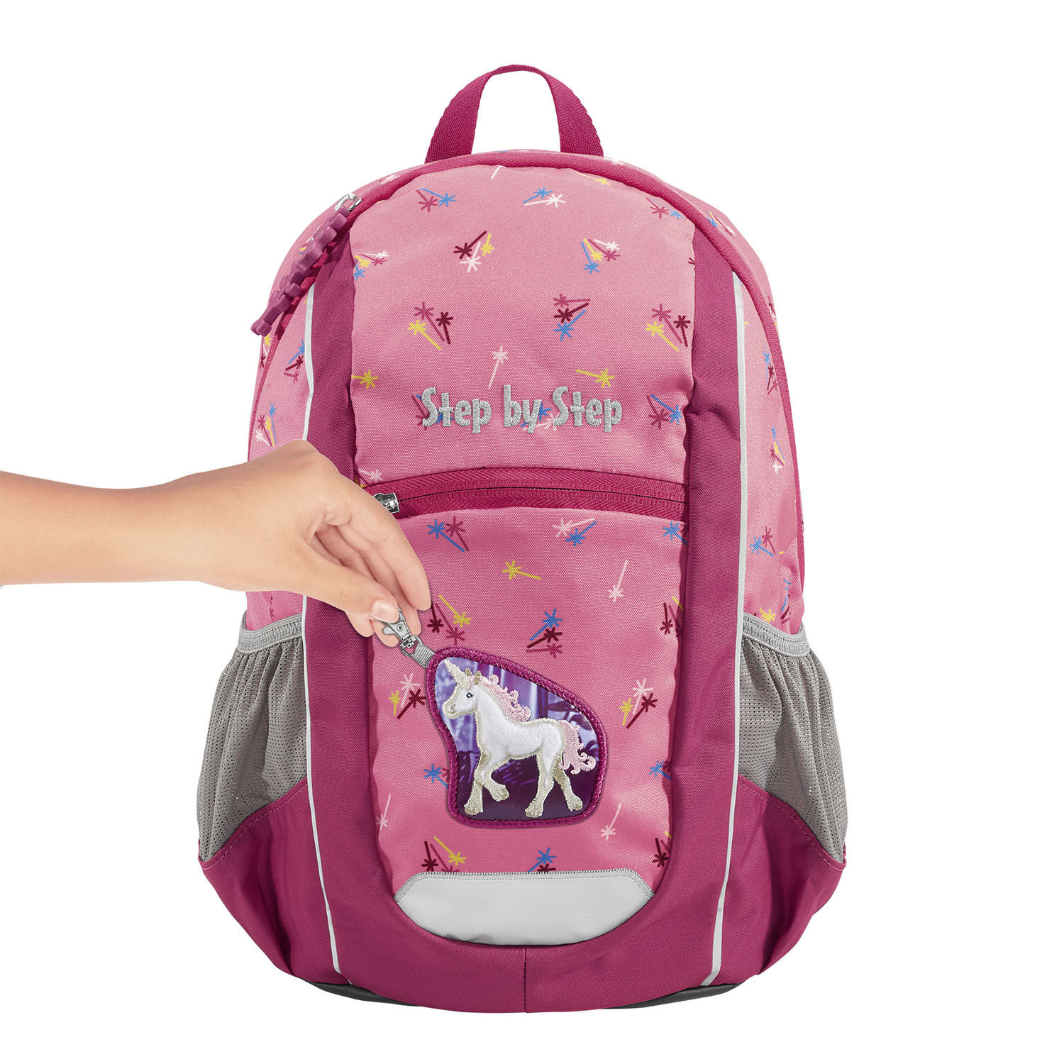 Step by Step Kinderrucksack KIGA MAXI Kindergartenrucksack-Set Little Unicorn Nuala