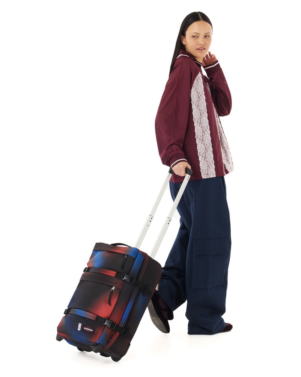 Eastpak Transit'R Plus Reisetrolley S mit 2 Rollen Special Edition, Authentic Original NBA Fade