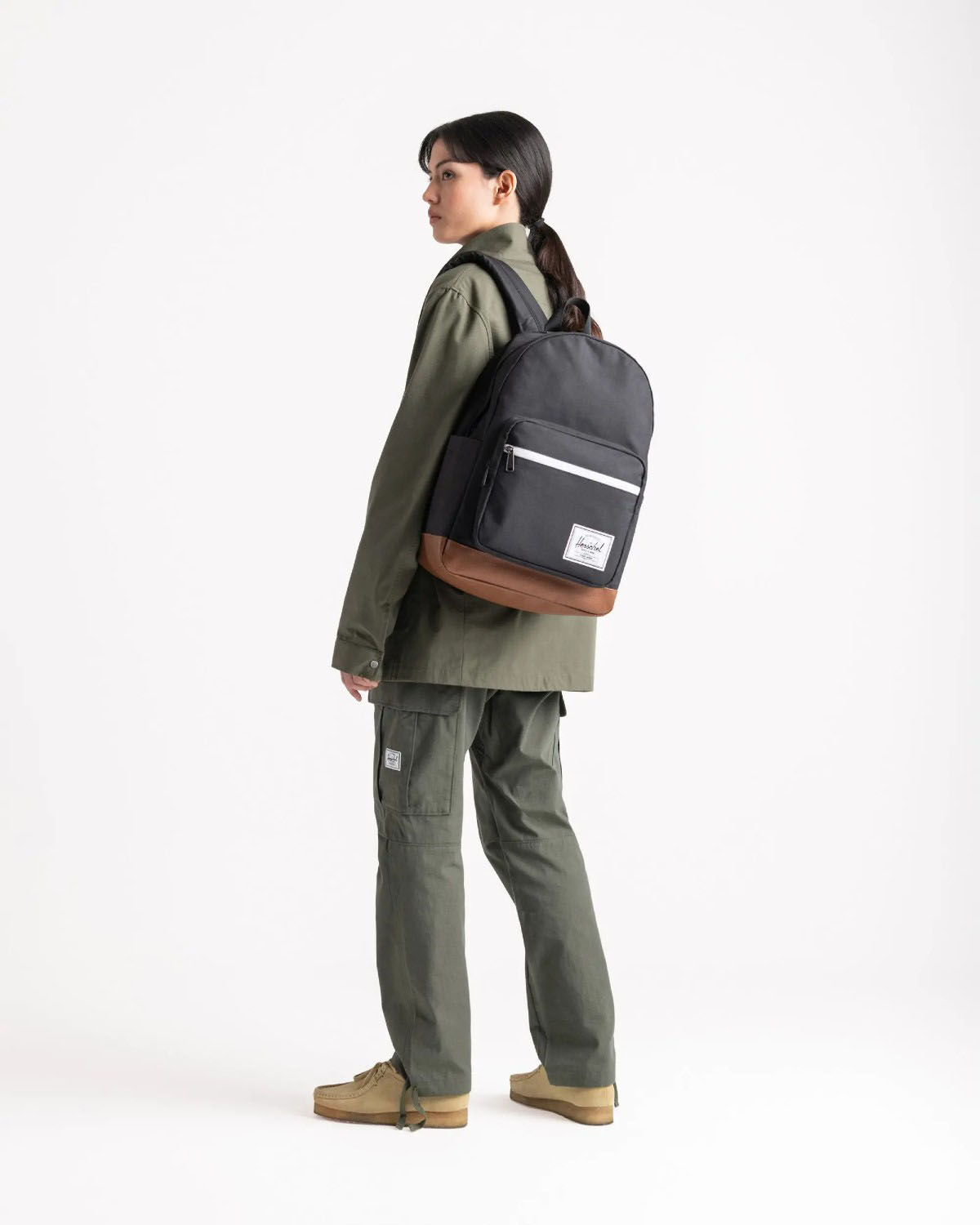 Herschel Pop Quiz Backpack - 25L Blue Mirage/Natural/Wht Stitch