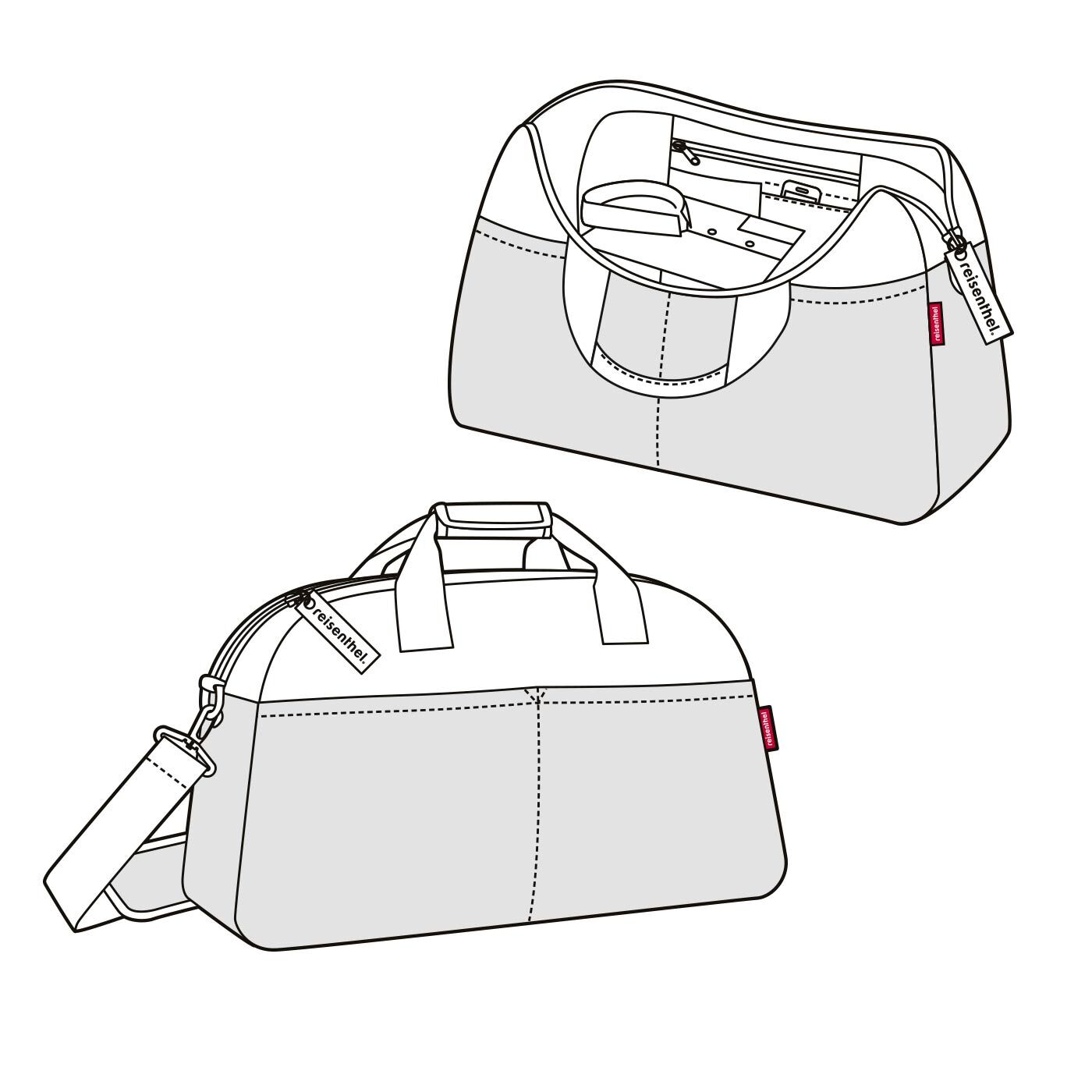 Reisenthel travelling overnighter canvas black