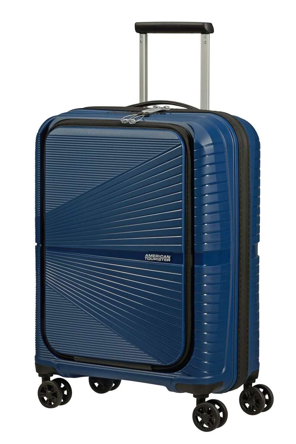 American Tourister Airconic Handgepäck Trolley 55cm mit Fronttasche + GRATIS HOTELGUTSCHEIN Midnight Navy American Tourister Airconic Handgepäck Trolley 55cm mit Fronttasche + GRATIS HOTELGUTSCHEIN Midnight Navy