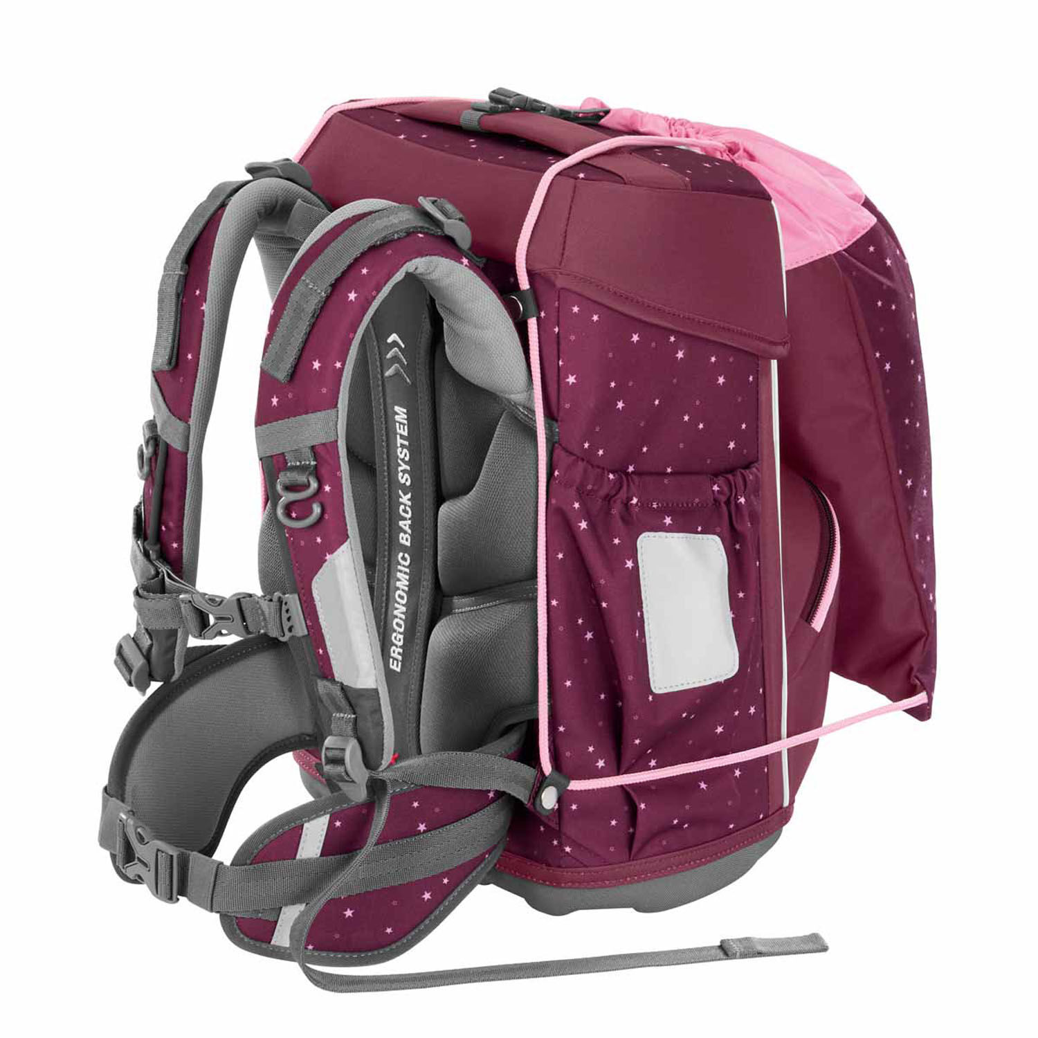 Step by Step BASIS Schulranzen 4-teiliges Set Berry Stars