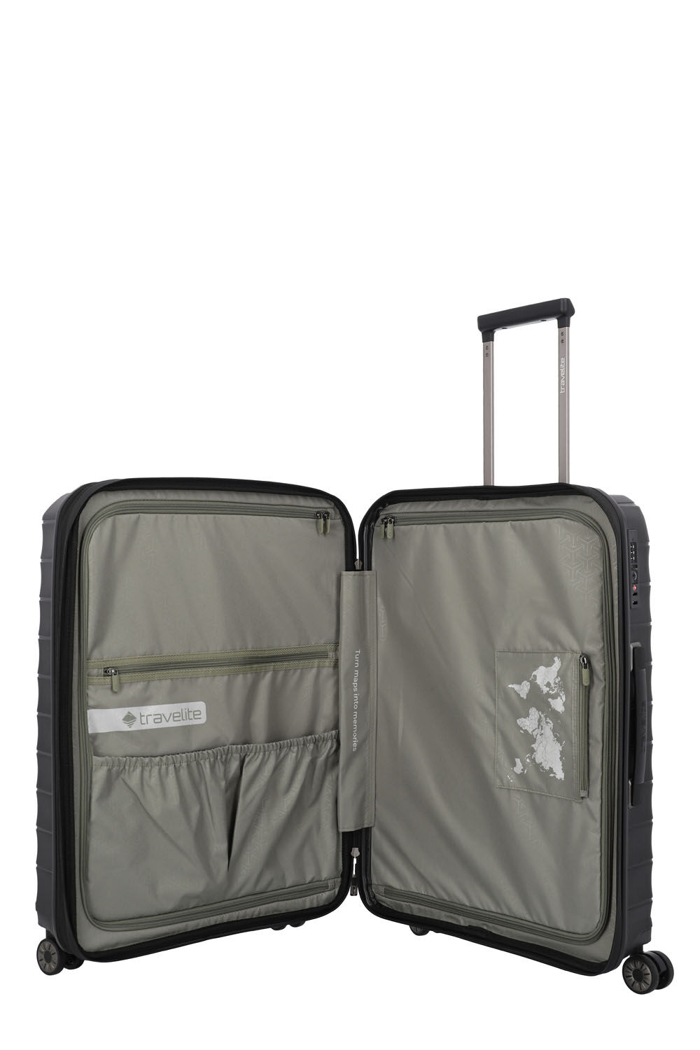Travelite Mooby Trolley M erweiterbar, 4-Rollen Schwarz