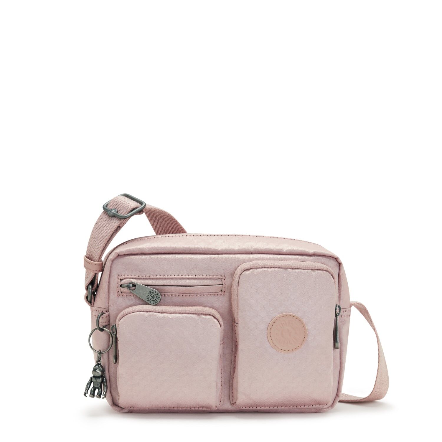 Kipling ALBENA Kleine Umhängetasche Pink Flow Embosse