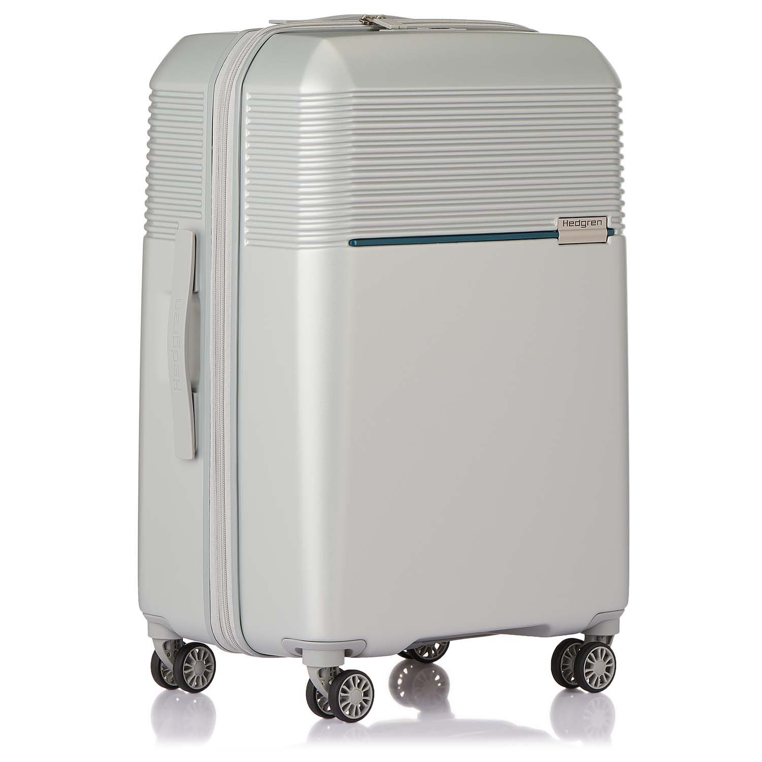 Hedgren Lineo Stripe M, 66cm Trolley erweiterbar Silver