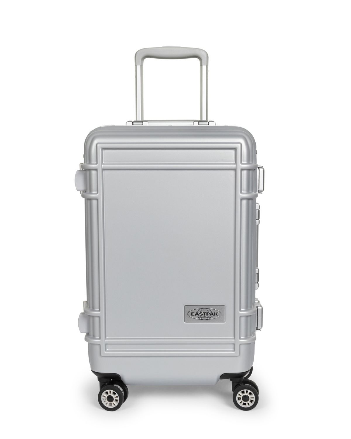 Eastpak RESIST'R CASE S Robuster Hartschalen-Trolley, Authentic Original Metal Silver