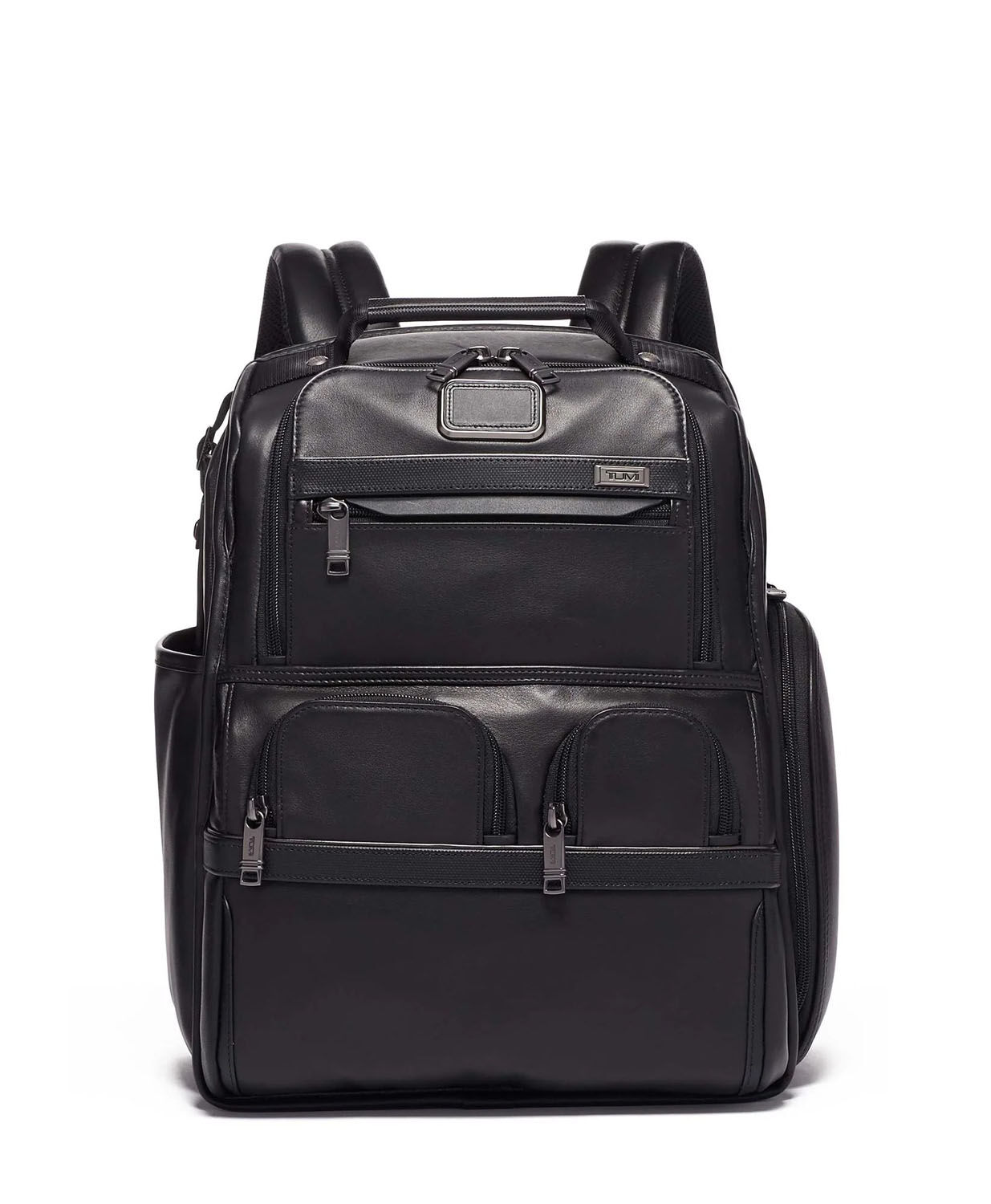Tumi Compact Laptop Brief Pack aus Leder, Black