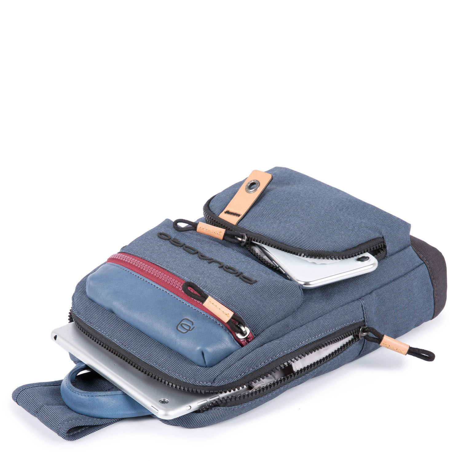 Piquadro Blade Querträgertasche grau