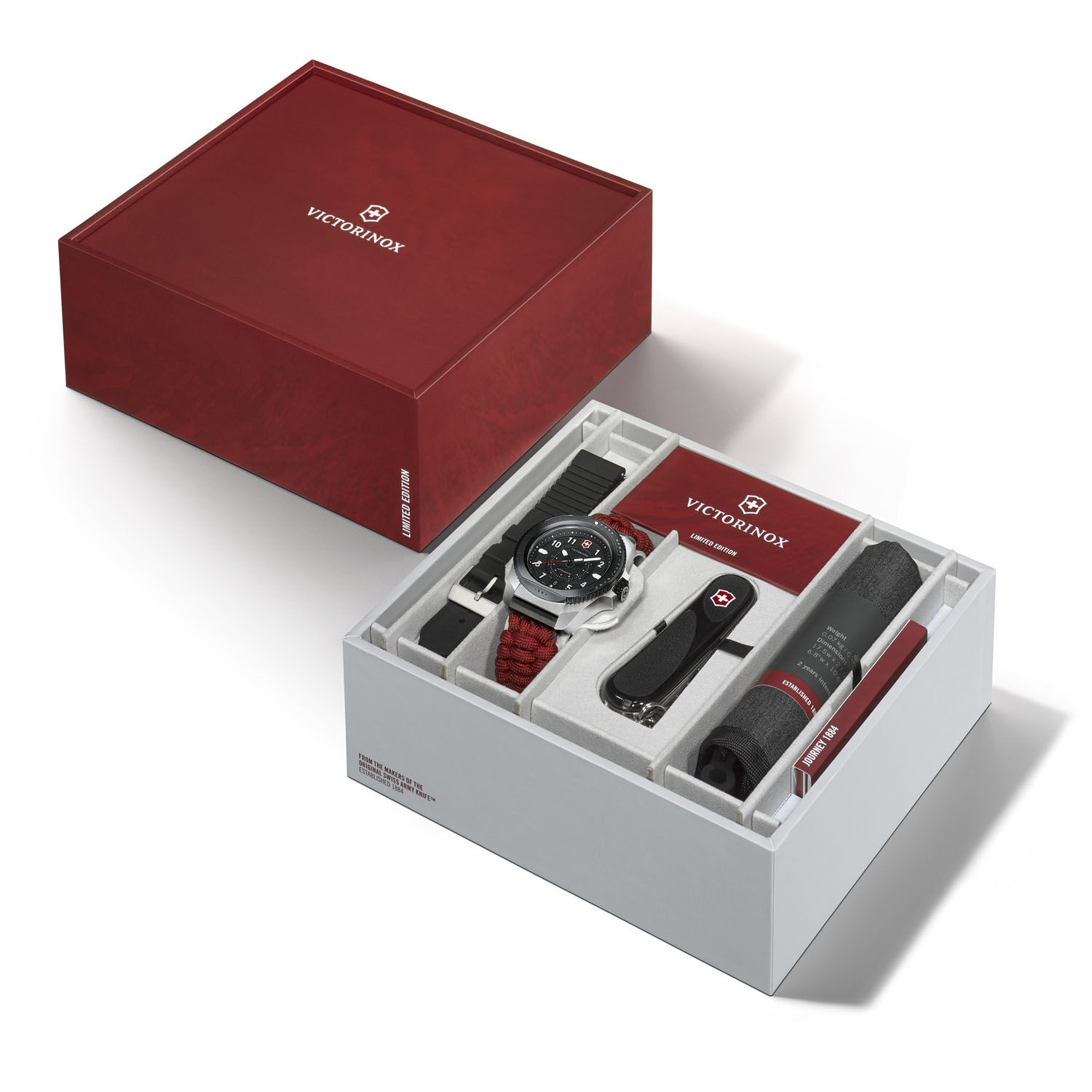 Victorinox Journey 1884 Limited Edition Silver/schwarz/rot Victorinox Journey 1884 Limited Edition Silver/schwarz/rot