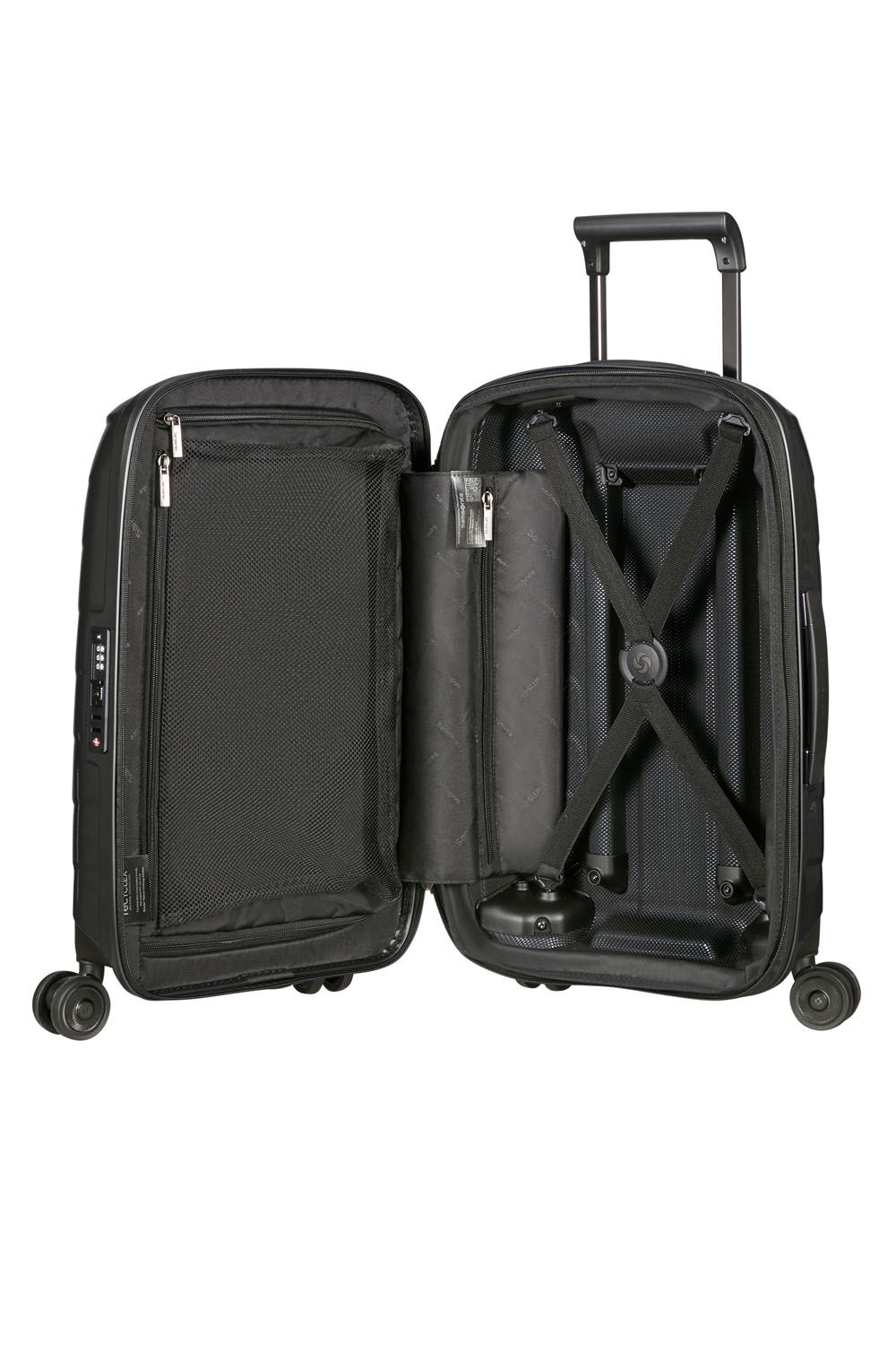 Samsonite Attrix Trolley mit 4 Rollen erweiterbar 55cm (20/23cm) Anthrazit