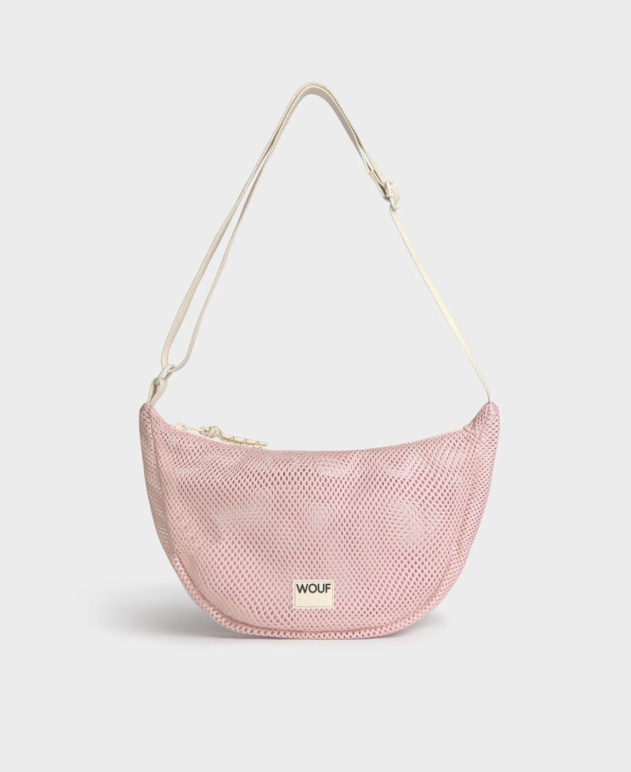 Wouf Mesh Collection Crossbody Bag Blush
