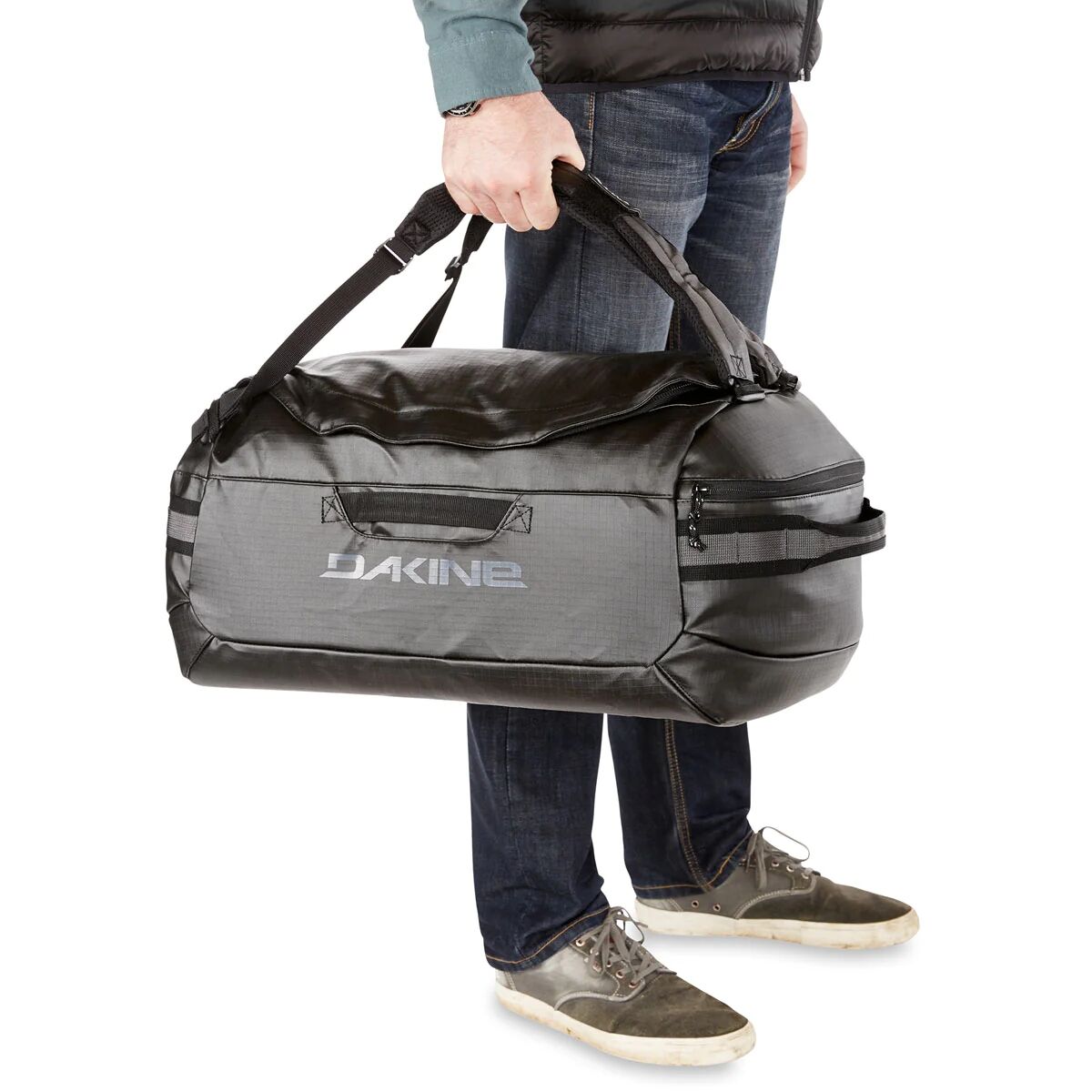 Dakine Ranger Duffle 60L - Reisetasche mit Rucksack Funktion Stone Ballistic Dakine Ranger Duffle 60L - Reisetasche mit Rucksack Funktion Stone Ballistic