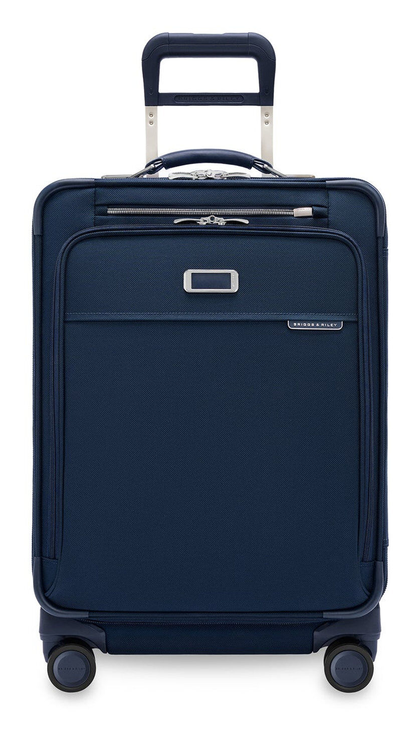 Briggs & Riley Baseline Compact 61cm Checked Expandable Spinner Navy