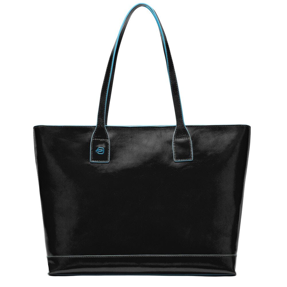 Piquadro Blue Square Shopping bag aus Leder Schwarz Piquadro Blue Square Shopping bag aus Leder Schwarz