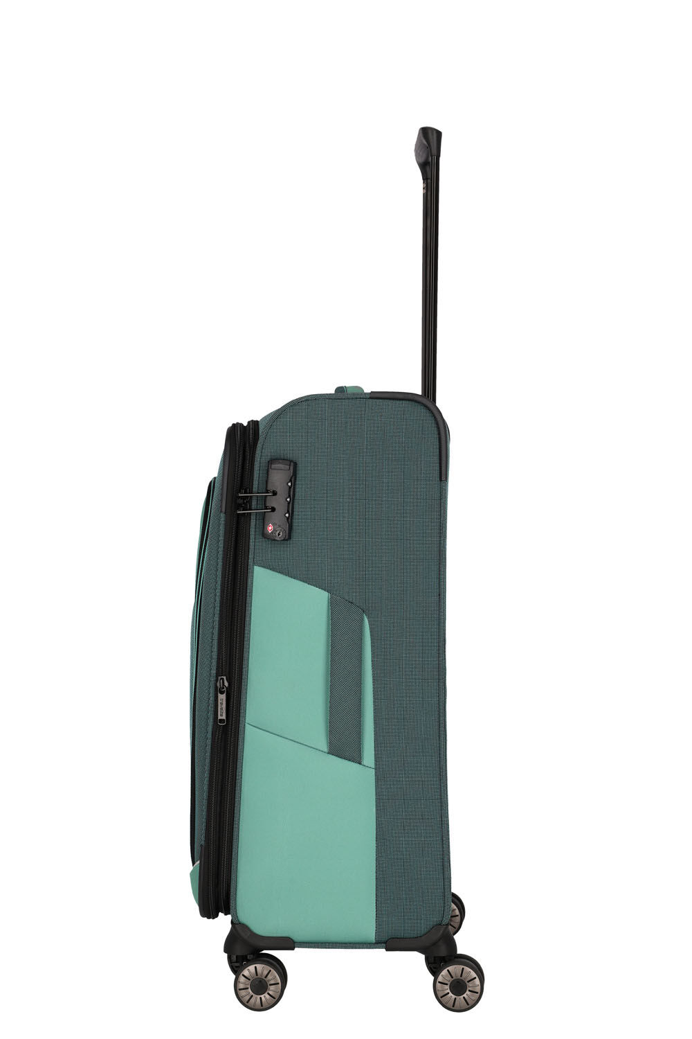 Travelite Viia Trolley M 4-Rollen erweiterbar Eukalyptus