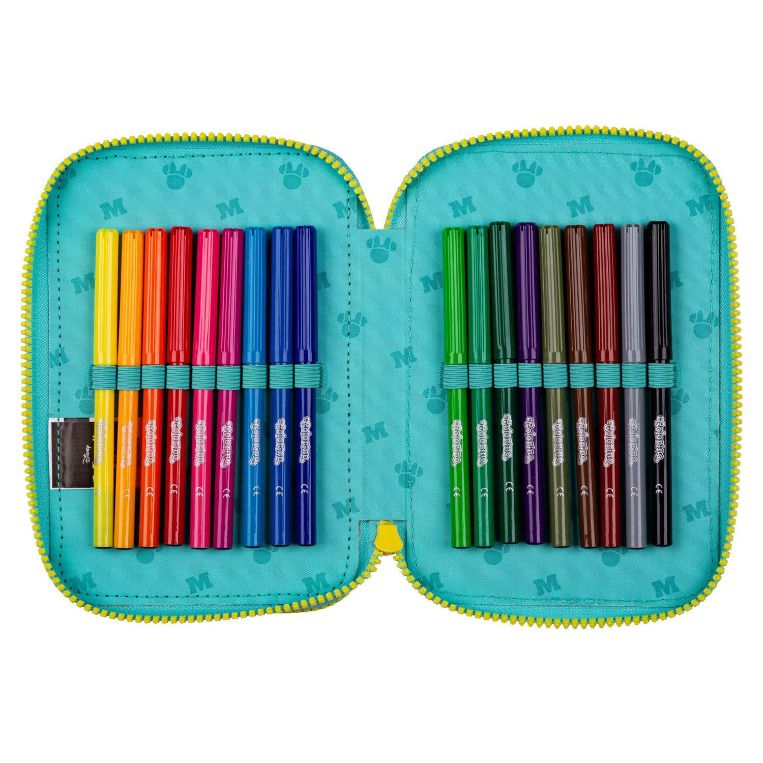 McNeill Schulzubehör CoolPack Etui gefüllt, 3-Zip -Kollektion Disney MINNIE MOUSE