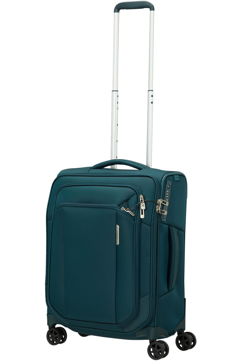 Samsonite Respark Trolley mit 4 Rollen 55cm Strict + GRATIS HOTELGUTSCHEIN Petrol Blue