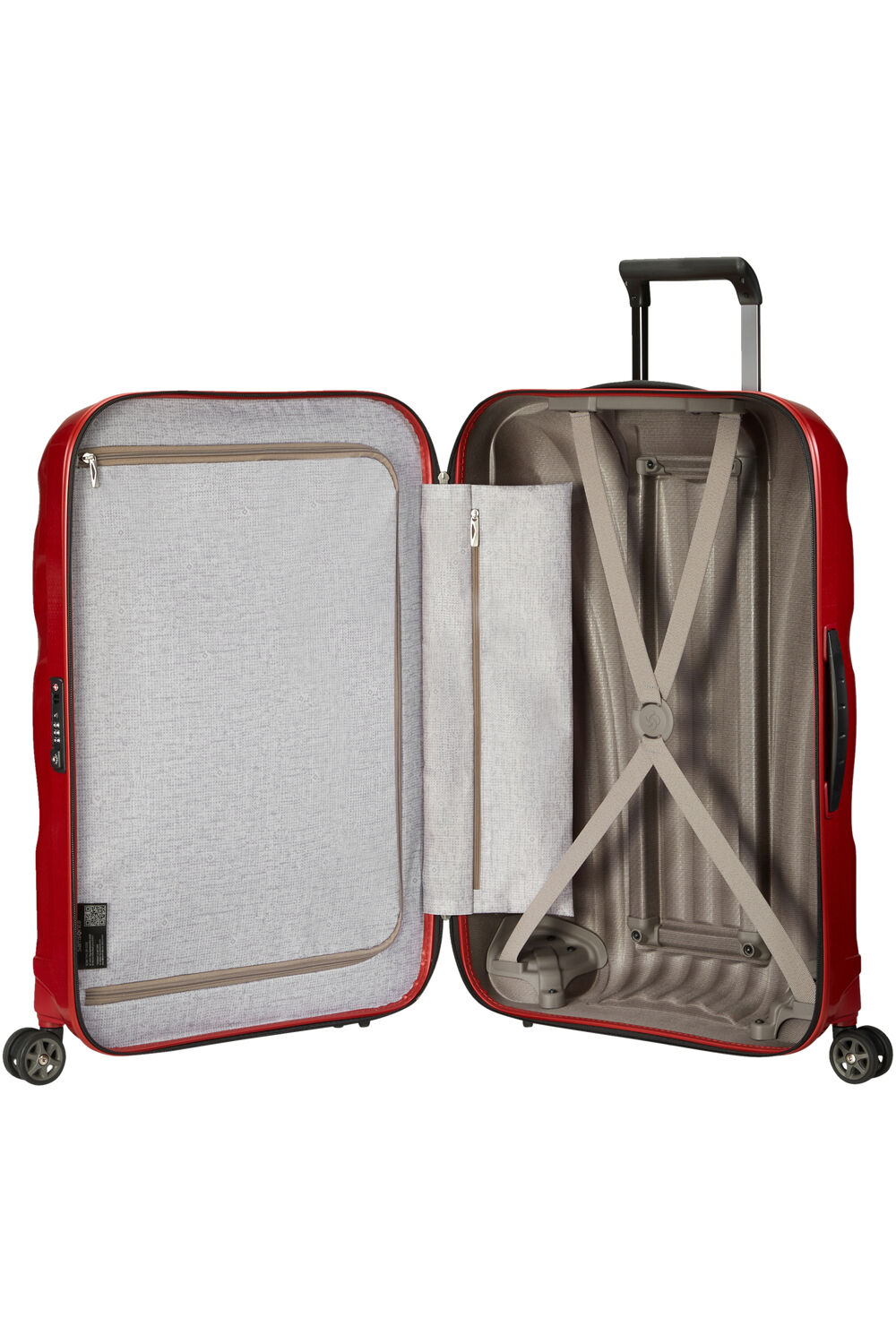 Samsonite C-Lite Trolley mit 4 Rollen 69cm + GRATIS HOTELGUTSCHEIN Chili Red