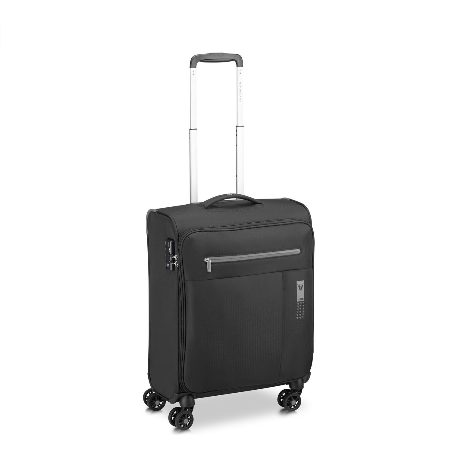 Roncato Lite Soft Handgepäck Carry-On Trolley 4-Rollen Black Roncato Lite Soft Handgepäck Carry-On Trolley 4-Rollen Black