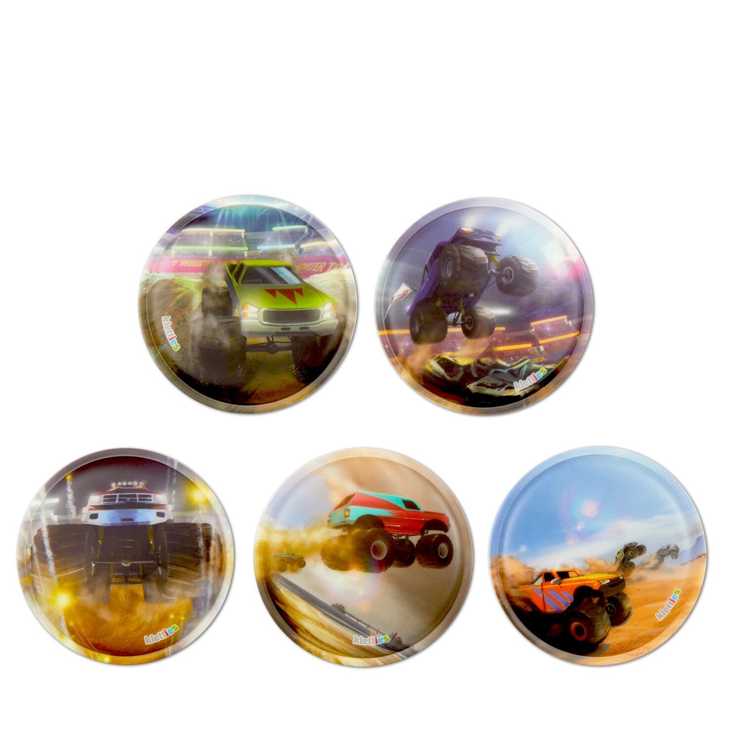 ergobag Kletties Matt Set (5-tlg.) Monstertrucks