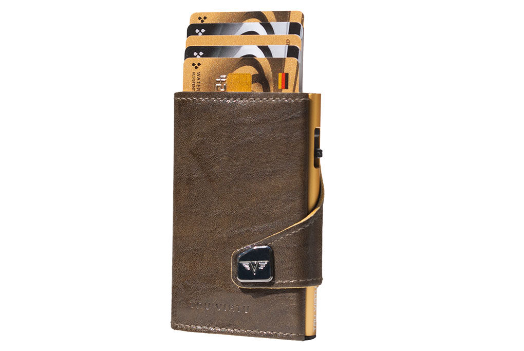 Tru Virtu Click & Slide Wallet *Special Edition* Caramba Mossgreen-Yellow/Gold