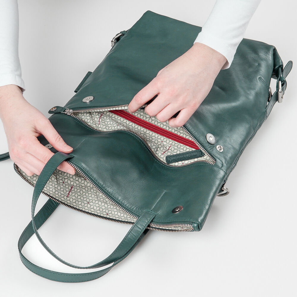 aunts & uncles Jamie´s Orchard Pomelo Rucksack/Handtasche mit Tabletfach dark jade