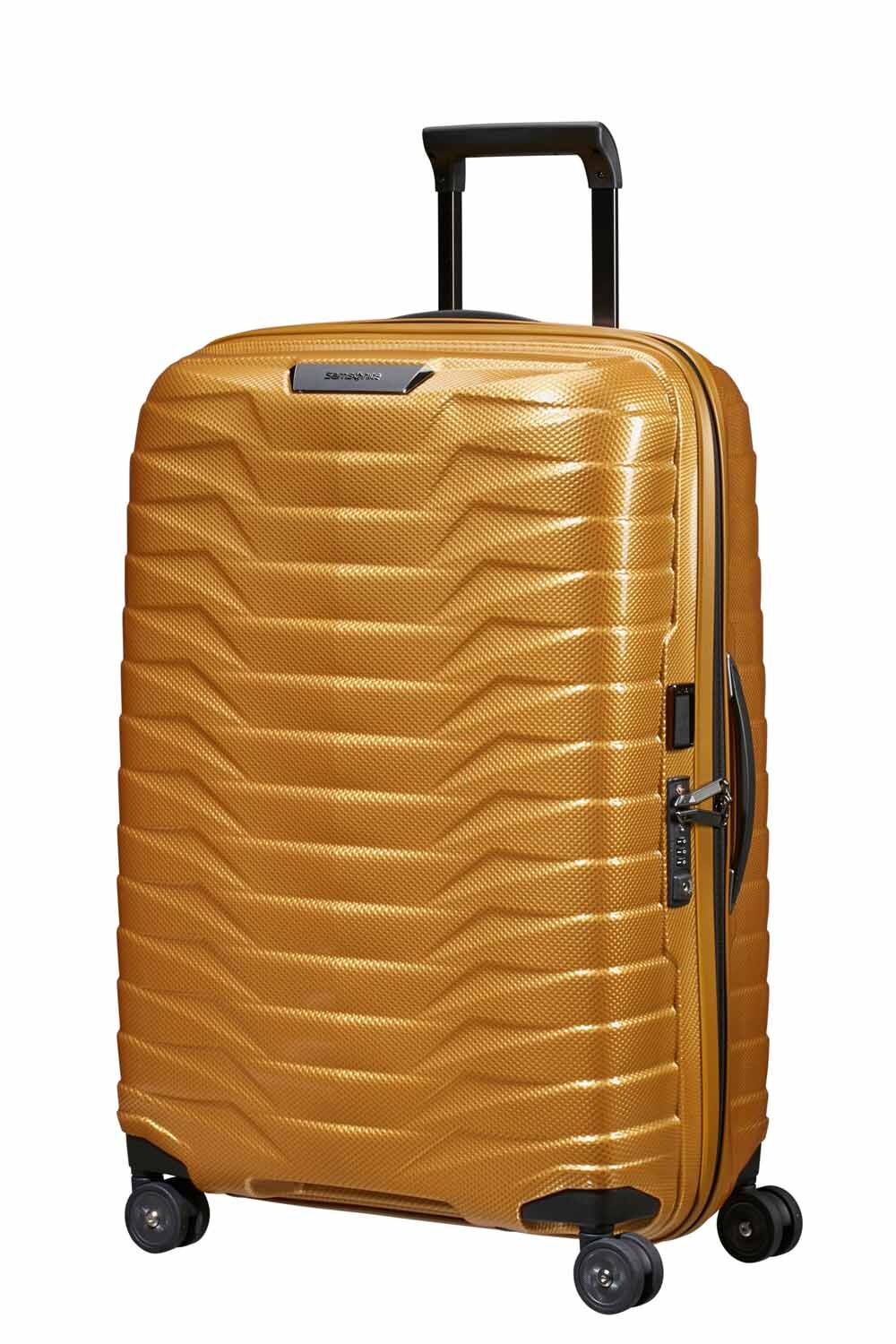 Samsonite Proxis Trolley mit 4 Rollen 69cm + GRATIS HOTELGUTSCHEIN Honey Gold