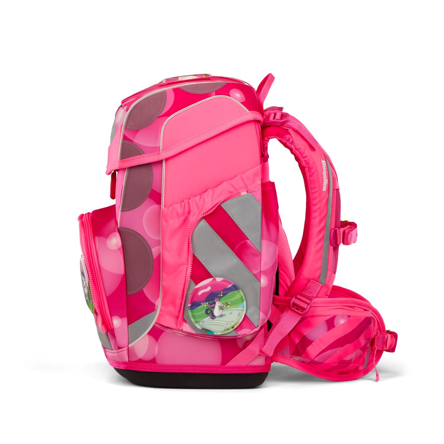 ergobag cubo NEO Edition 5-teiliges Schulrucksack-Set 2025 KuntBärbuntes Einhorn