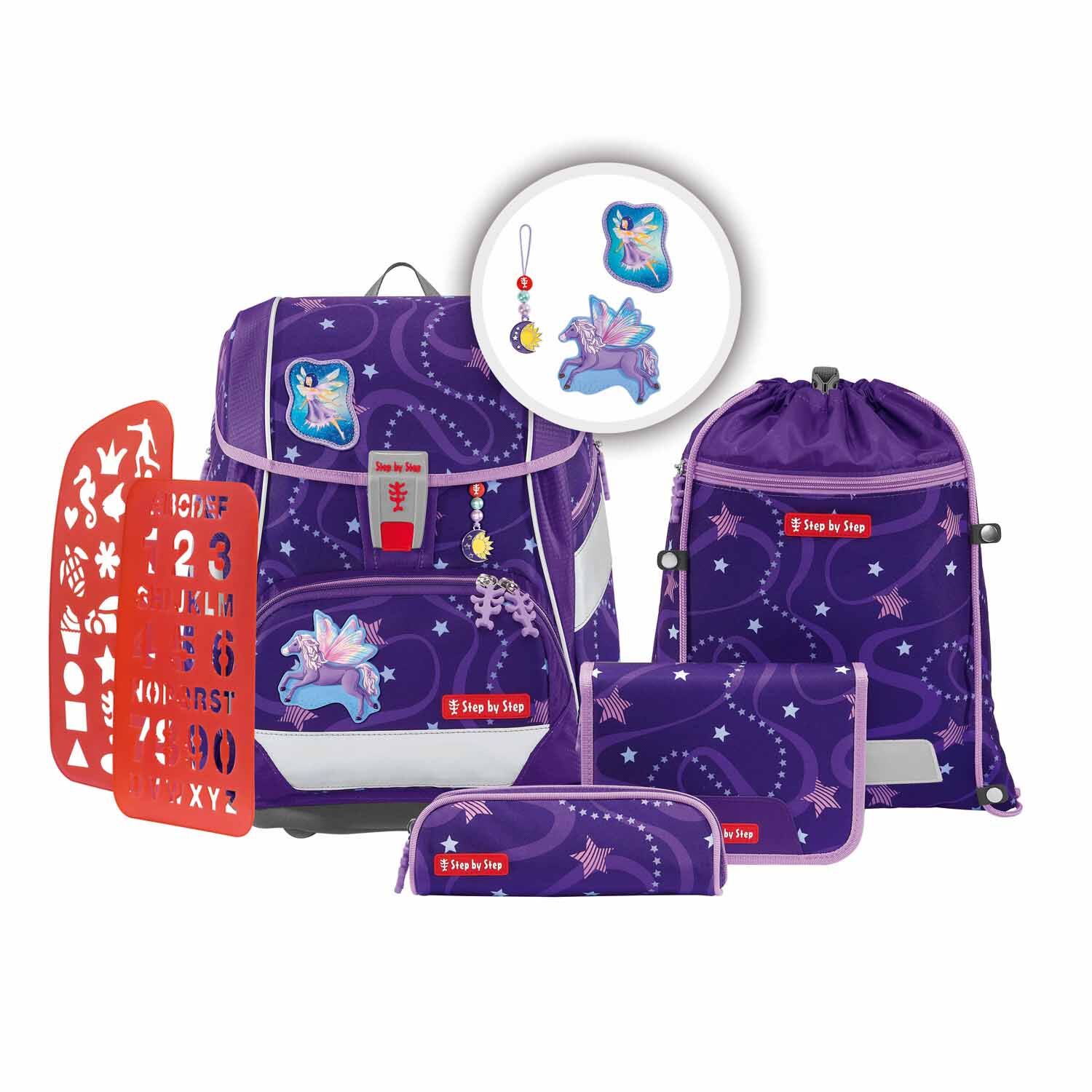 Step by Step 2IN1 PLUS Schulranzen-Set, 6-teilig Pegasus Emily