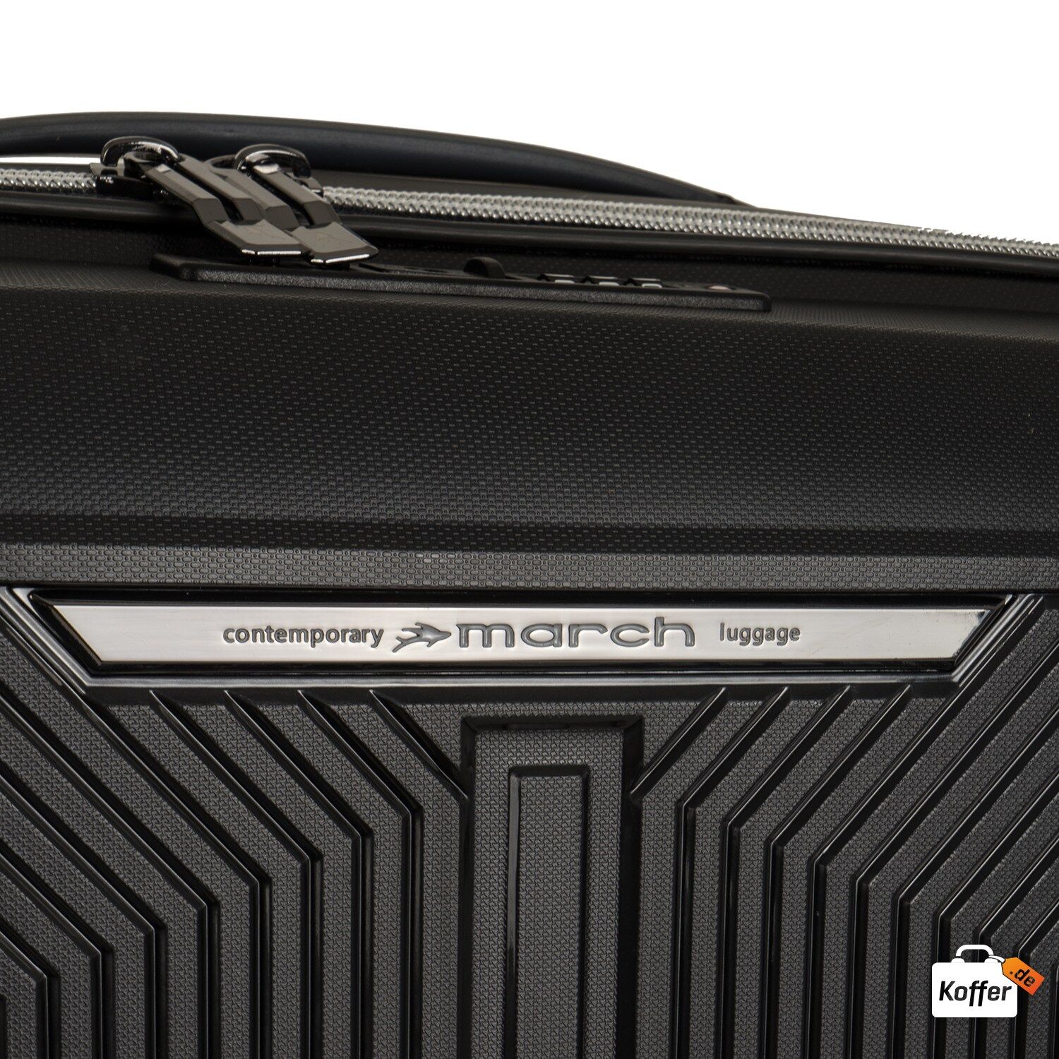 March fjord Koffer-Set L-M-S, 4-Rollen black metal