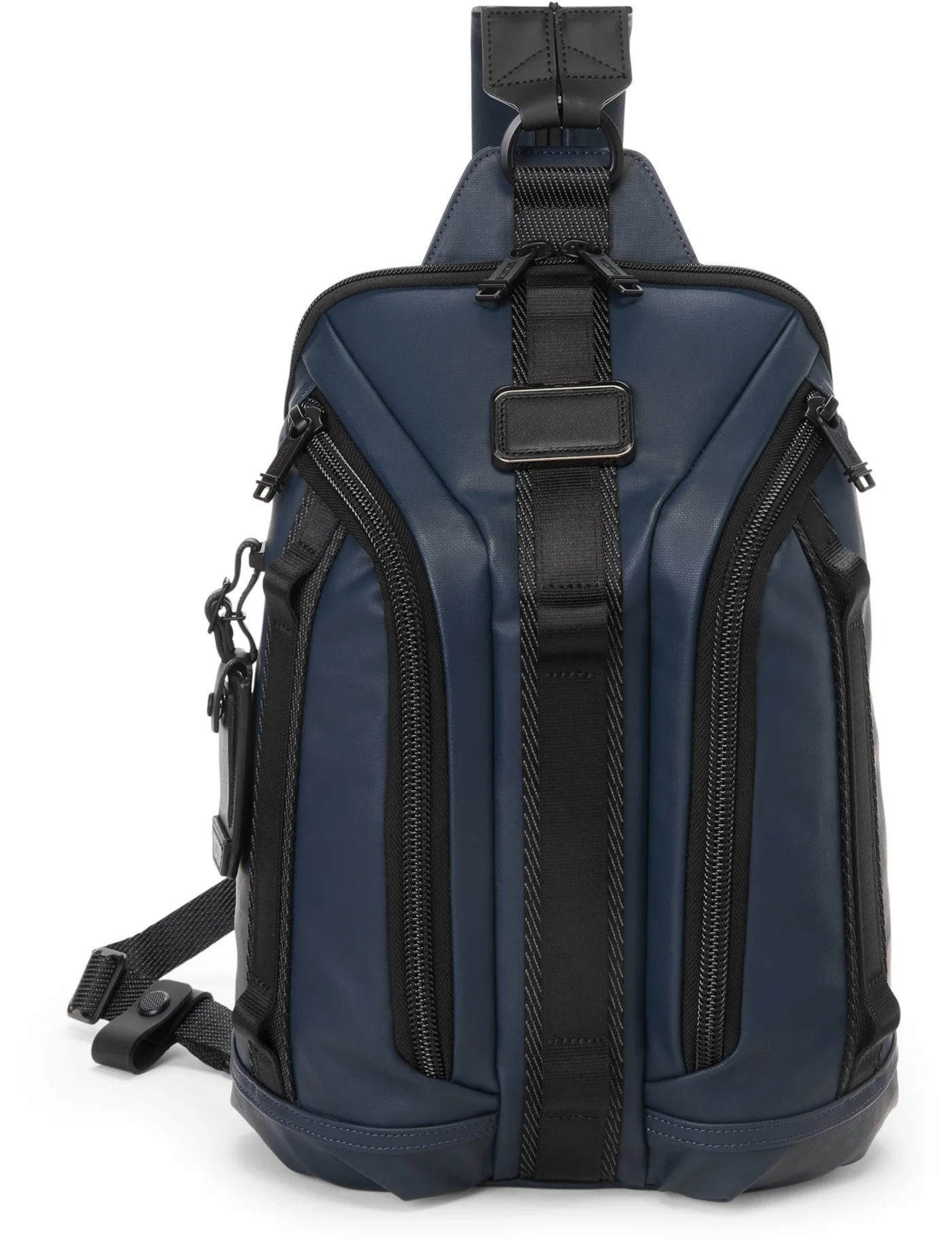 Tumi Alpha Bravo KNIGHT Rucksack/Querträgertasche Navy Coated Canvas