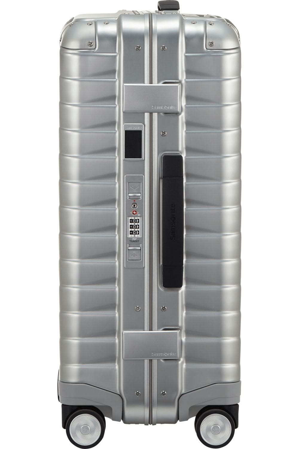 Samsonite Proxis Alu Trolley mit 4 Rollen 55cm + GRATIS HOTELGUTSCHEIN Aluminium