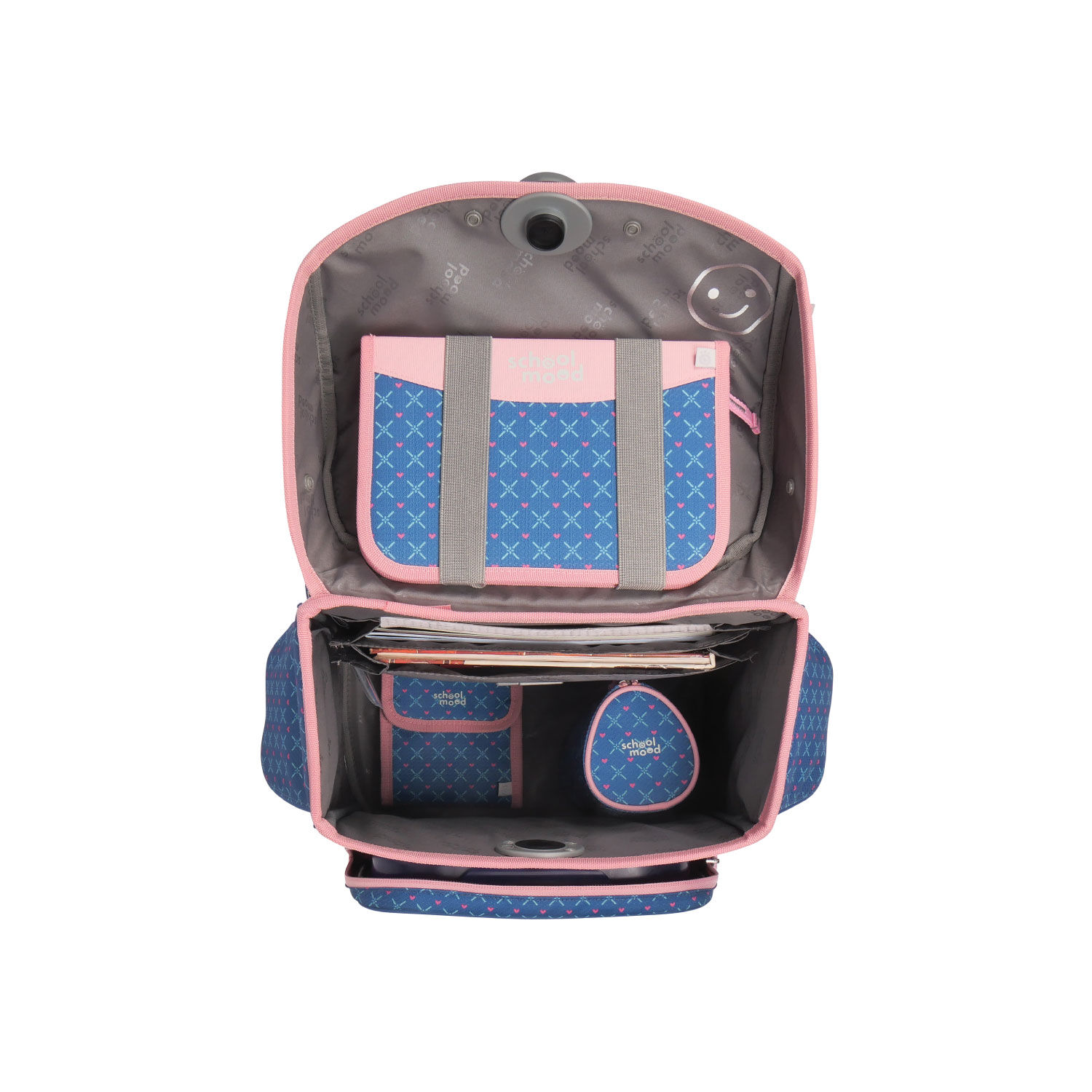 School-Mood Timeless Schulranzenset 7-teilige Mila (Pferd)