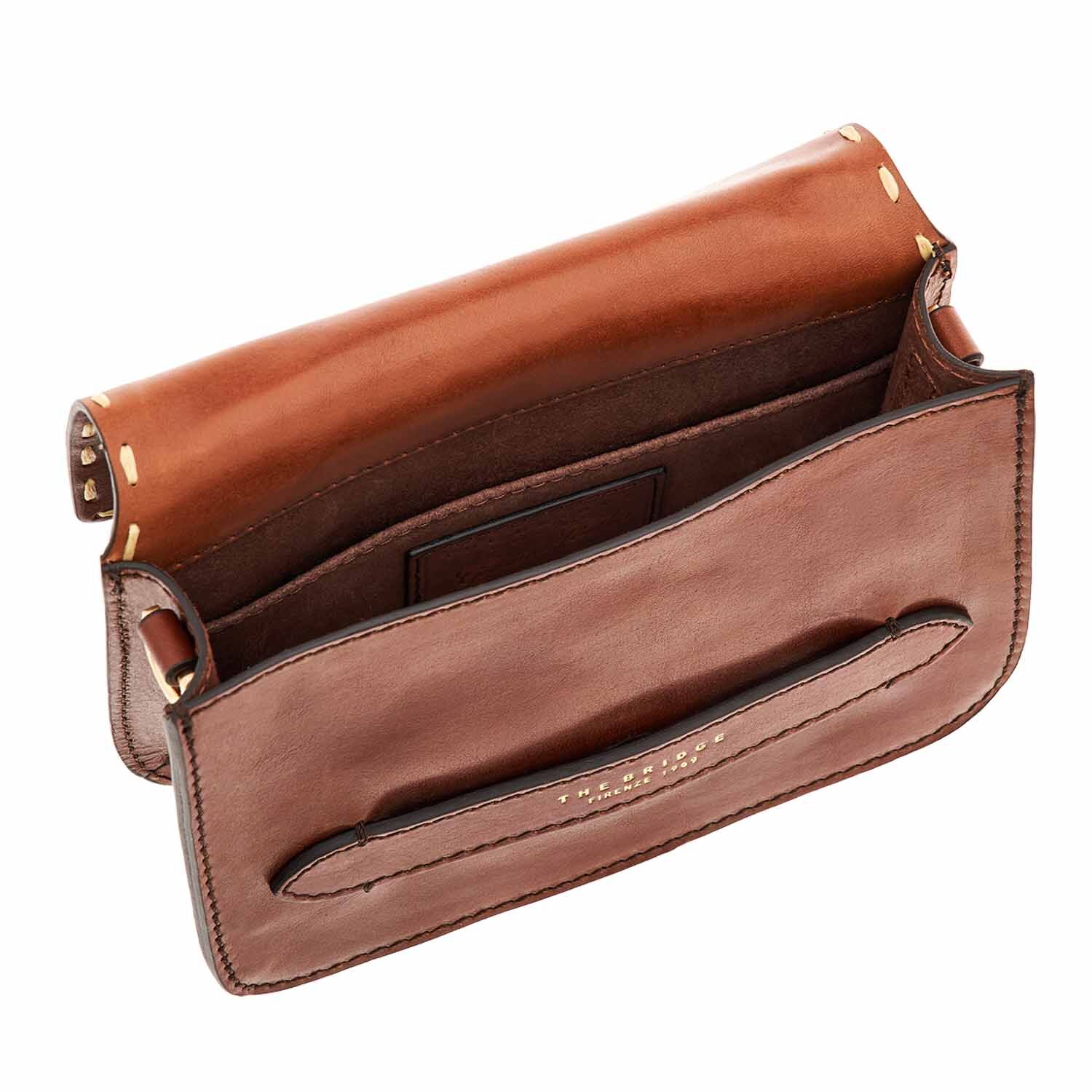 The Bridge Lucrezia WOW Schultertasche 0419237Q Braun/Gold