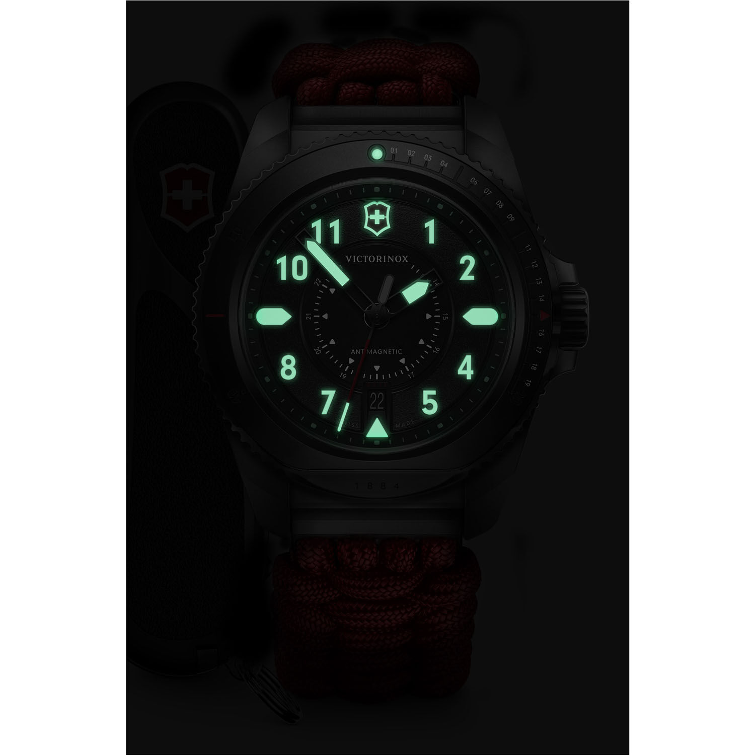 Victorinox Journey 1884 Limited Edition Silver/schwarz/rot Victorinox Journey 1884 Limited Edition Silver/schwarz/rot