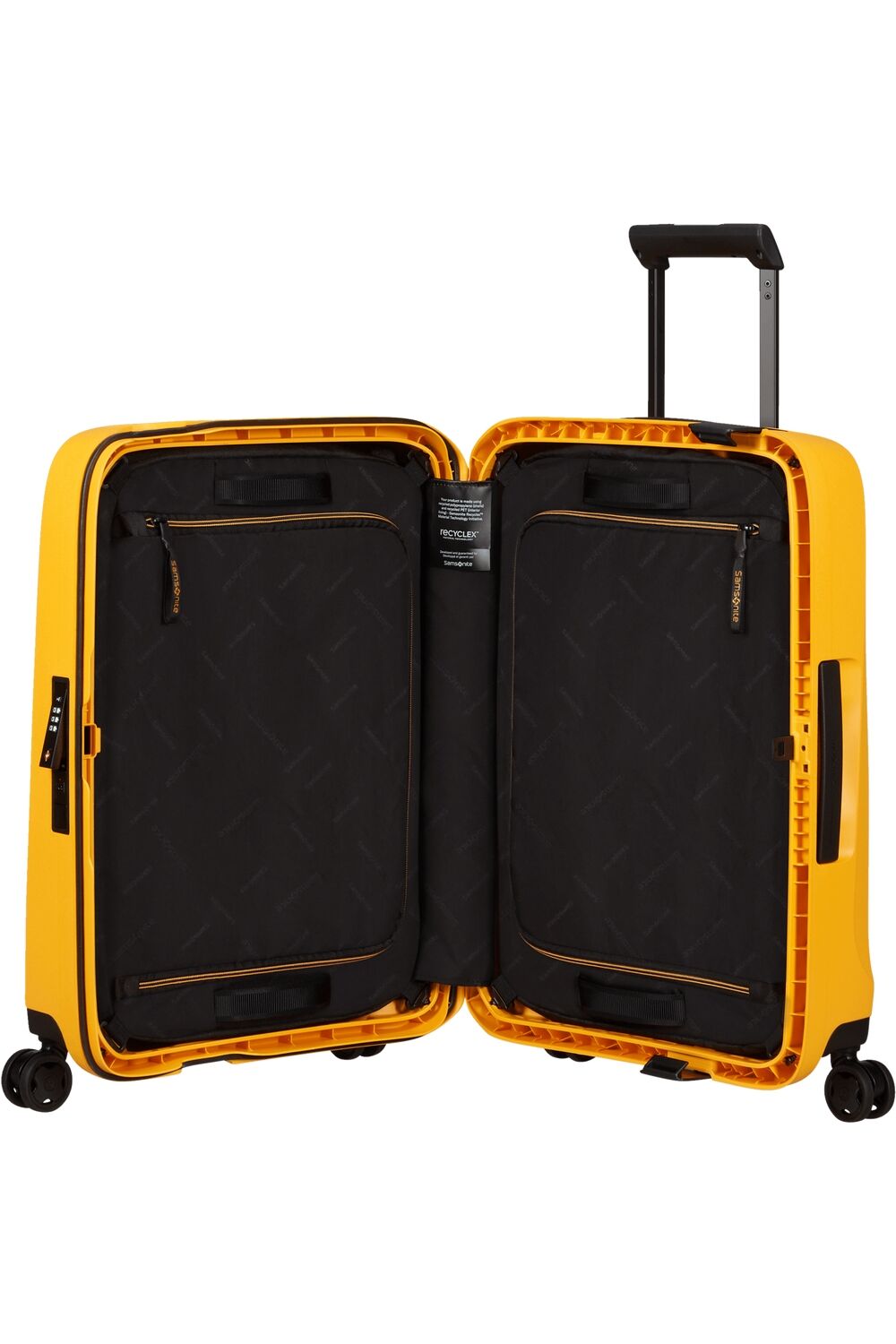 Samsonite Essens Trolley mit 4 Rollen 55cm + GRATIS HOTELGUTSCHEIN Radiant Yellow