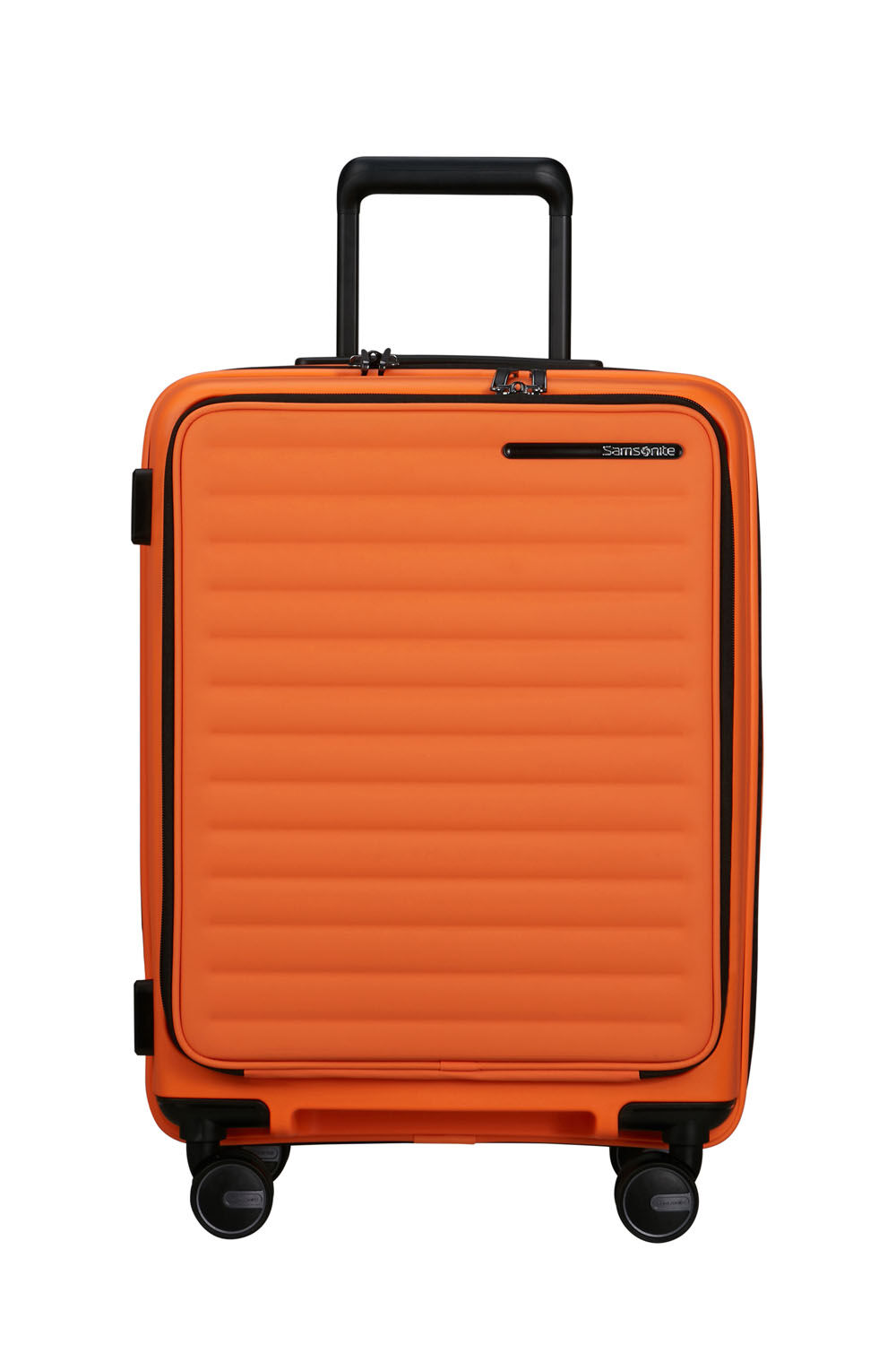 Samsonite Restackd EASY ACCESS Trolley mit 4 Rollen erweiterbar 55cm Papaya